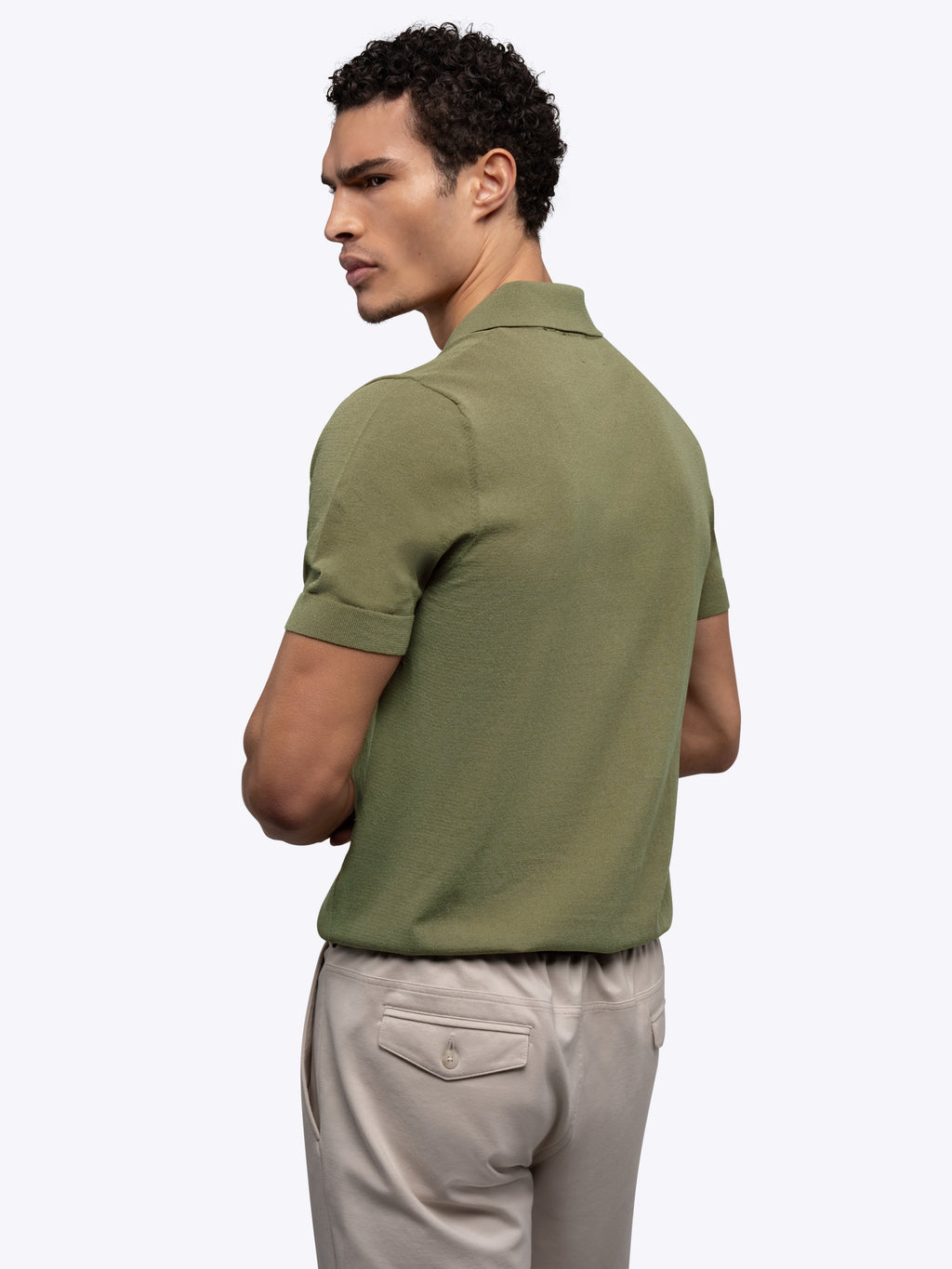 Riviera Knit Polo | Capers Signature-Fit