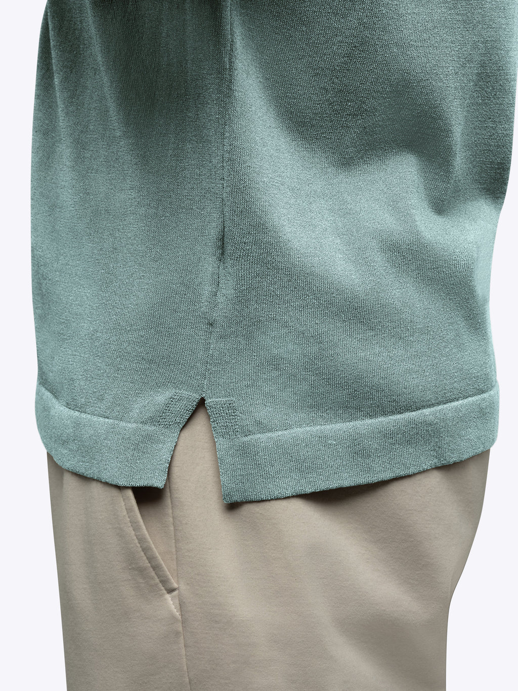 Riviera Knit Button Up | Stormy Sea Signature-Fit