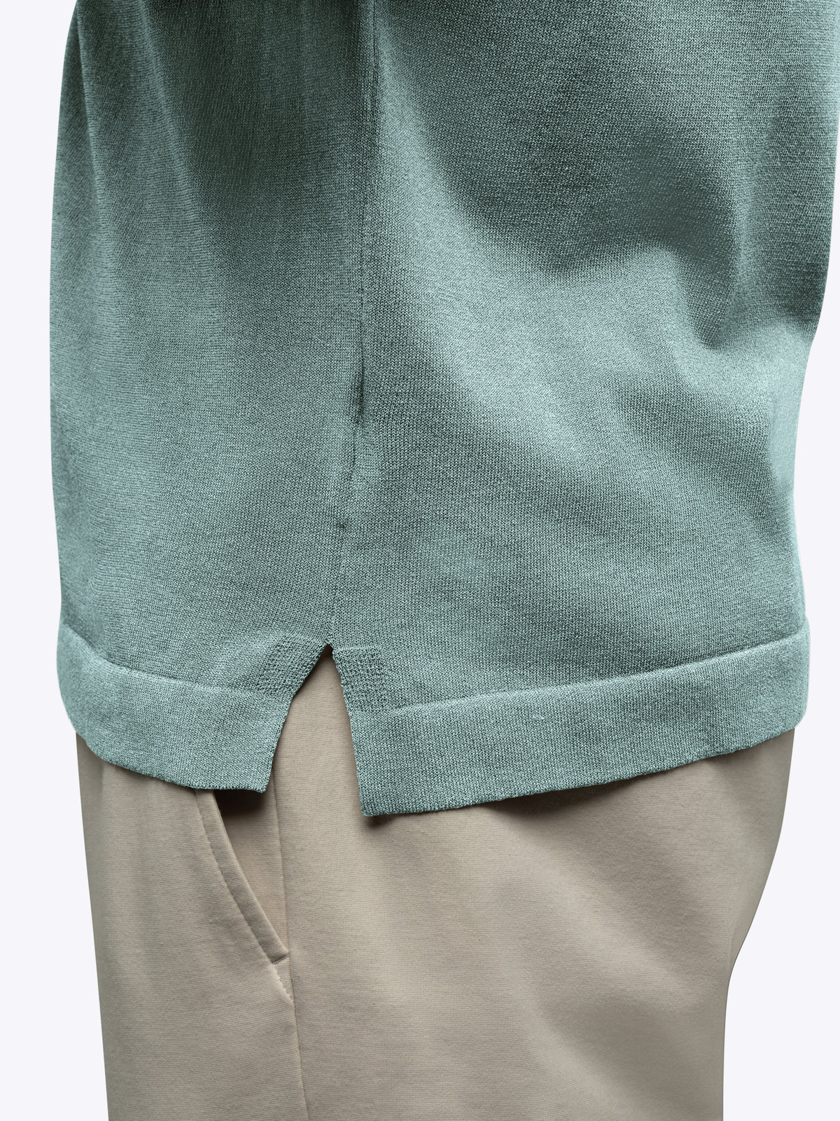 Riviera Knit Button Up | Stormy Sea Signature-Fit