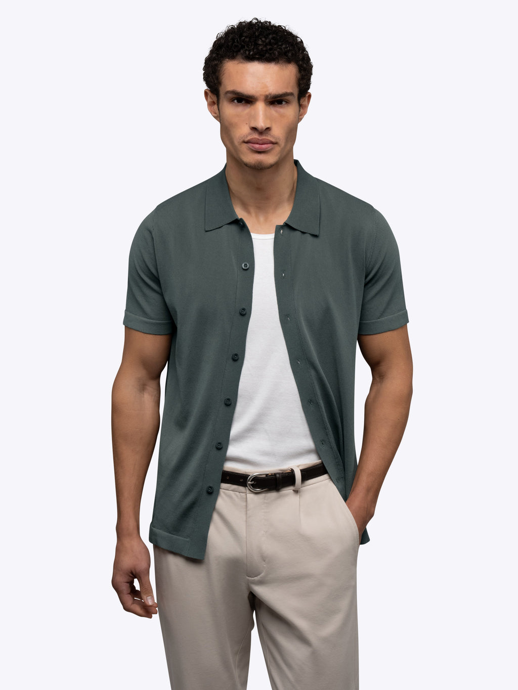 Riviera Knit Button Up | Urban Chic Signature-Fit