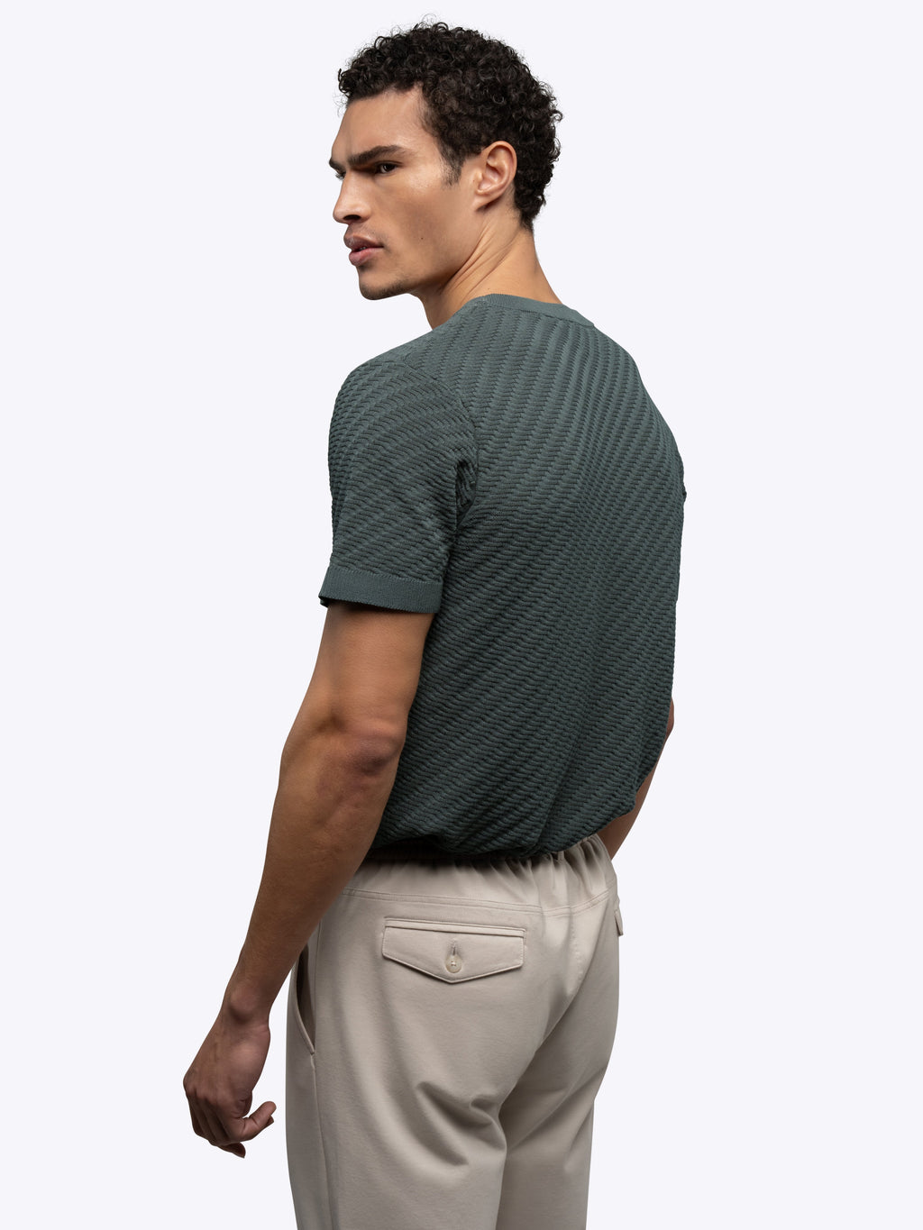 Riviera Knit Textured Tee | Urban Chic Signature-Fit