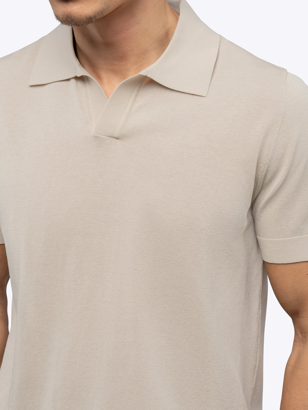 Riviera Knit Polo | Sand Dune Signature-Fit