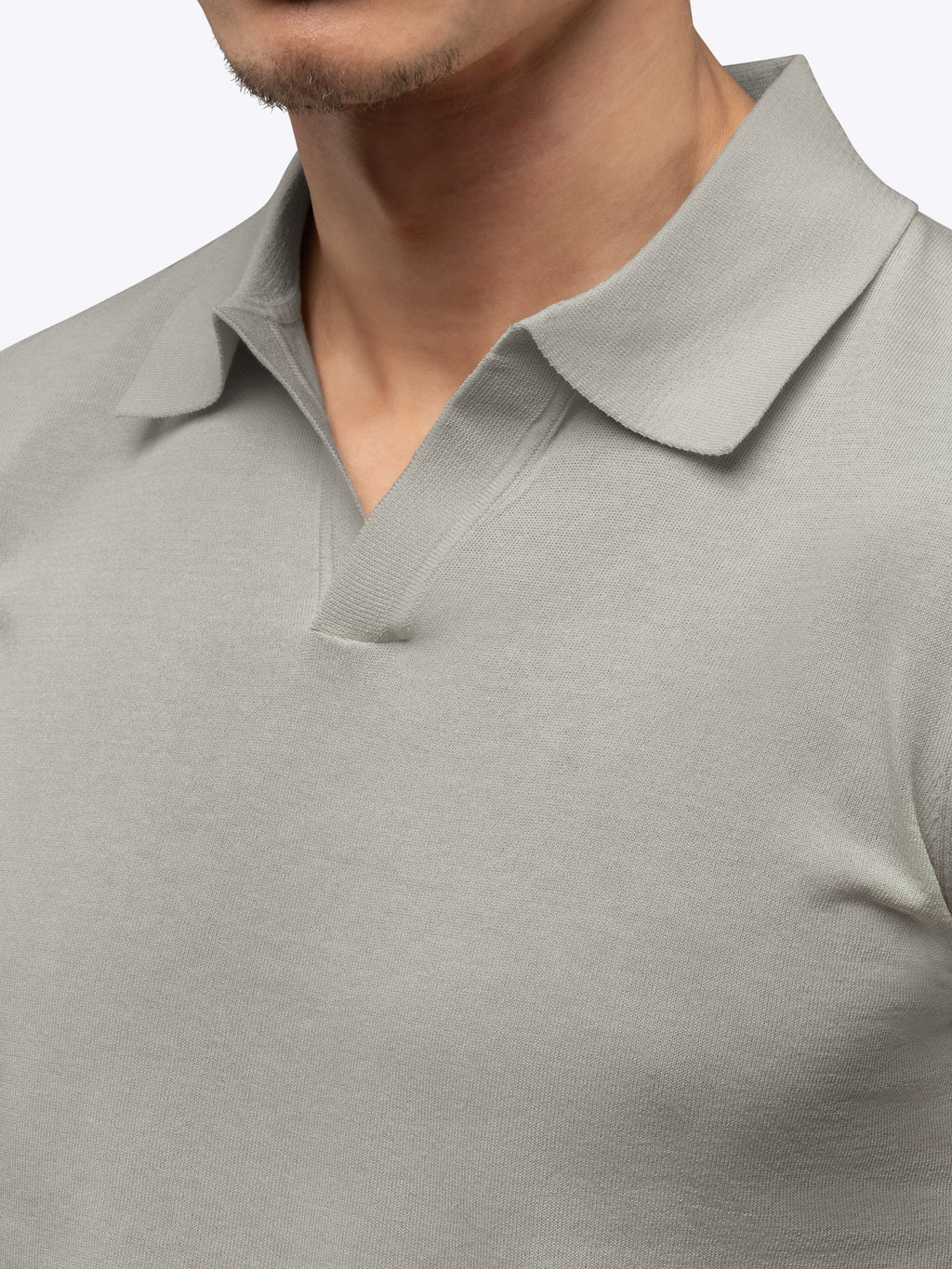 Riviera Knit Polo | Morning Dove Signature-Fit