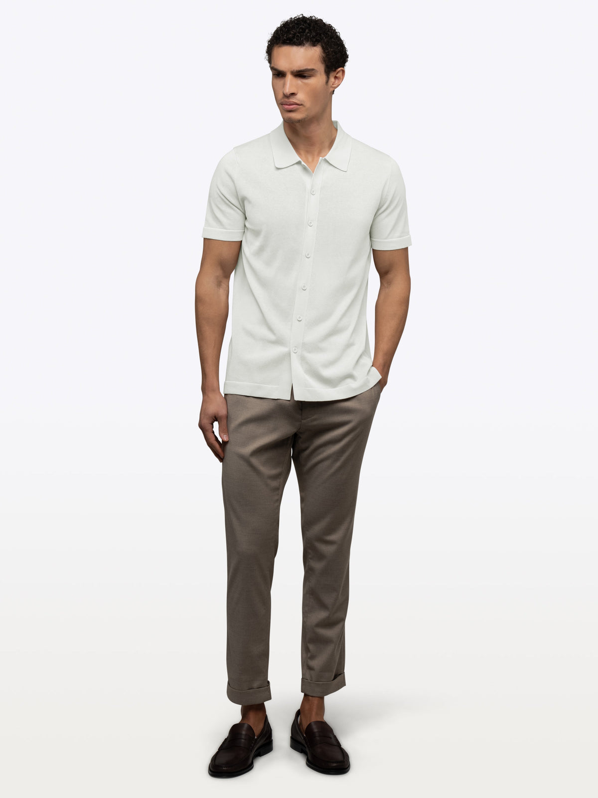 Riviera Knit Button Up | Nimbus Signature-Fit
