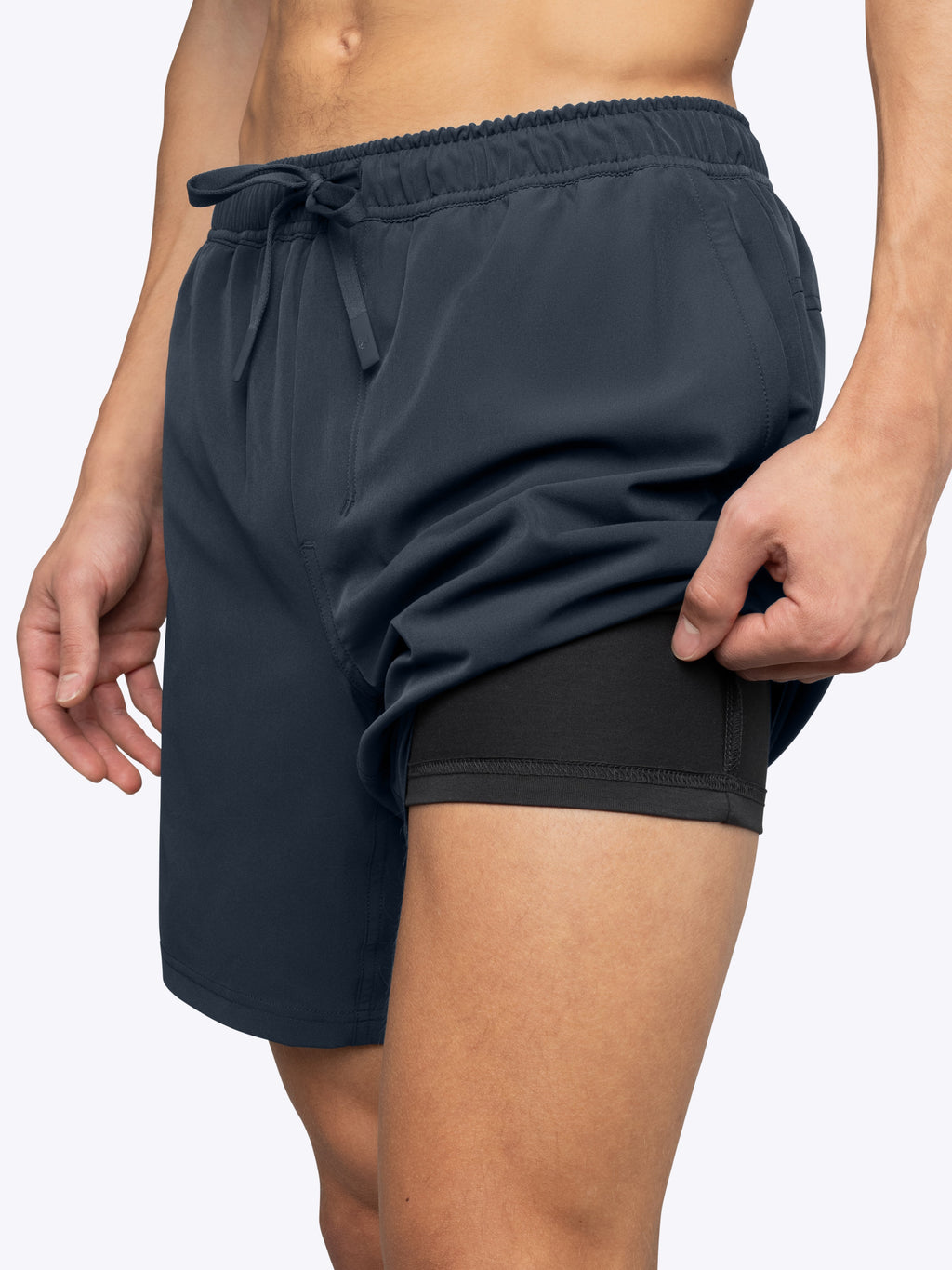 Crossover Short Lined | Iron Navy Classic-fit
