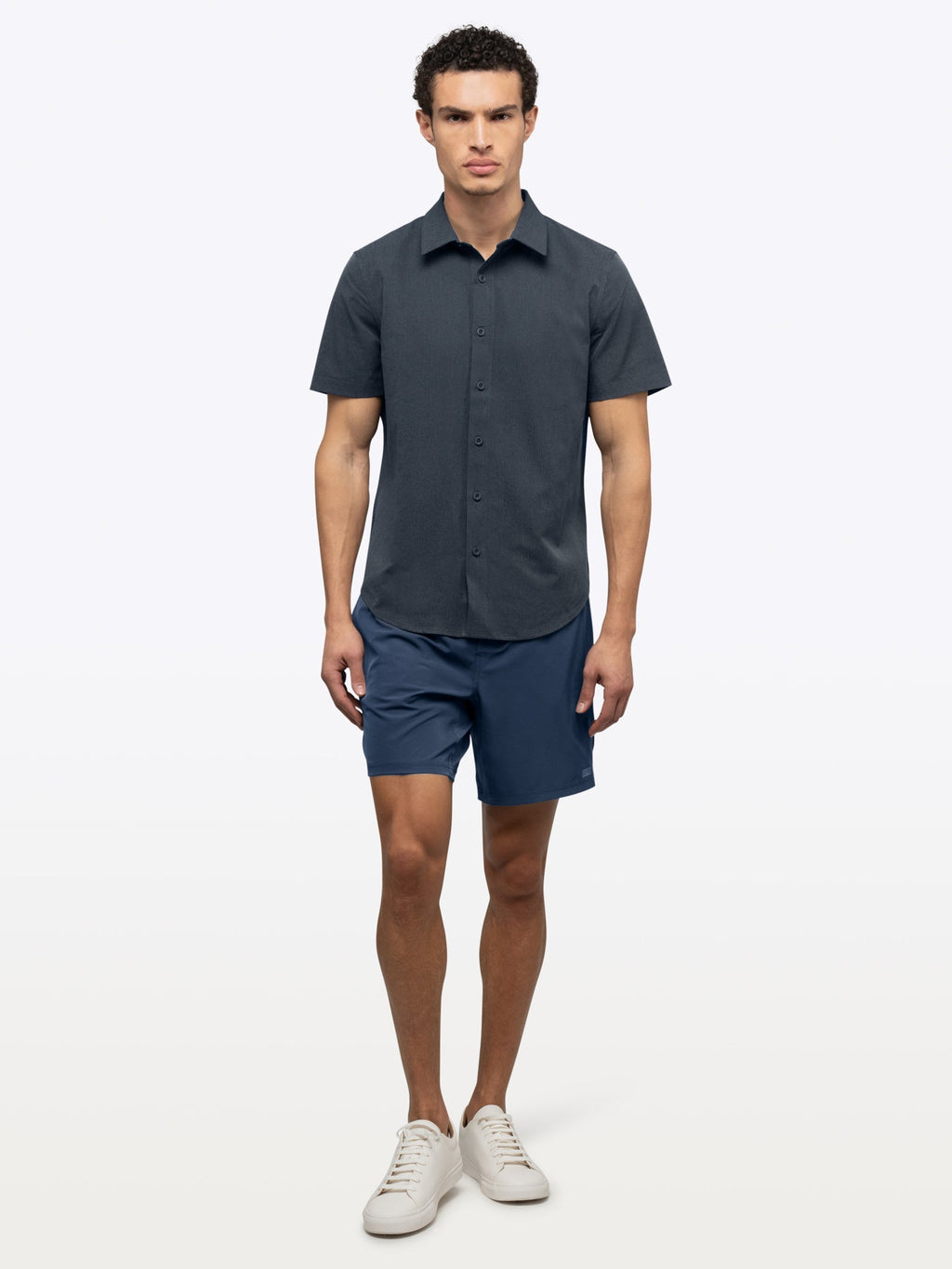 Crossover Short Unlined | Iron Navy Classic-Fit