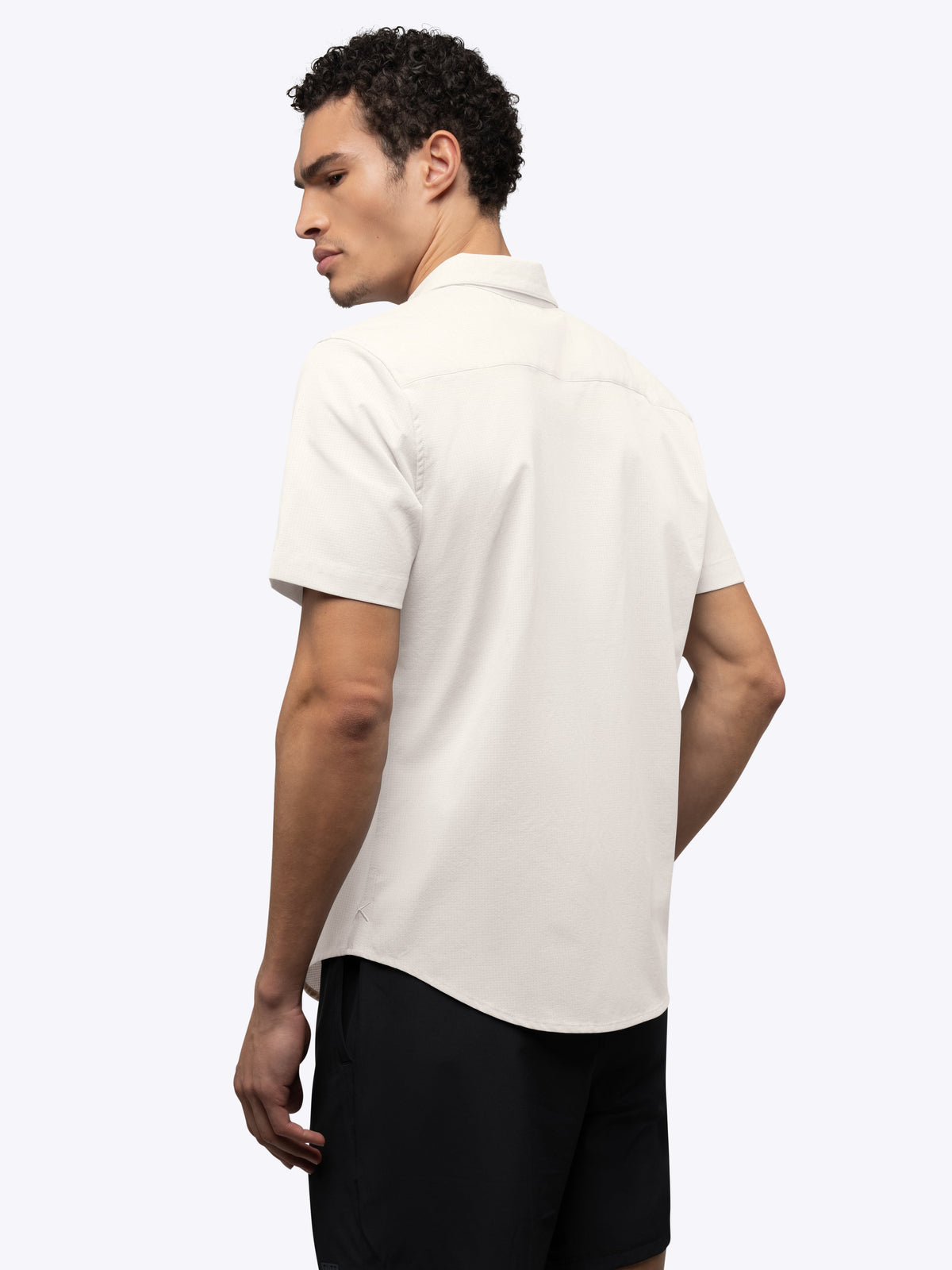 Crossover Button Up | Bone Signature Fit