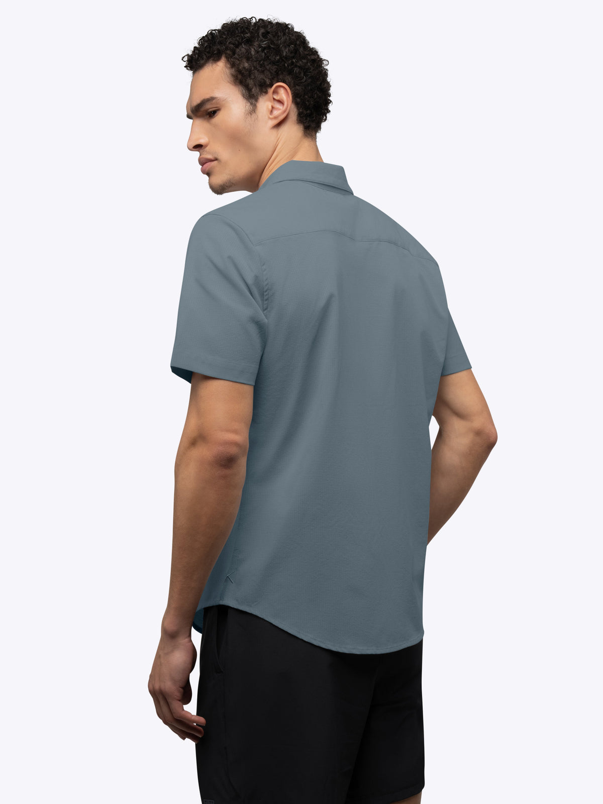 Crossover Button Up | Ocean Storm Signature Fit