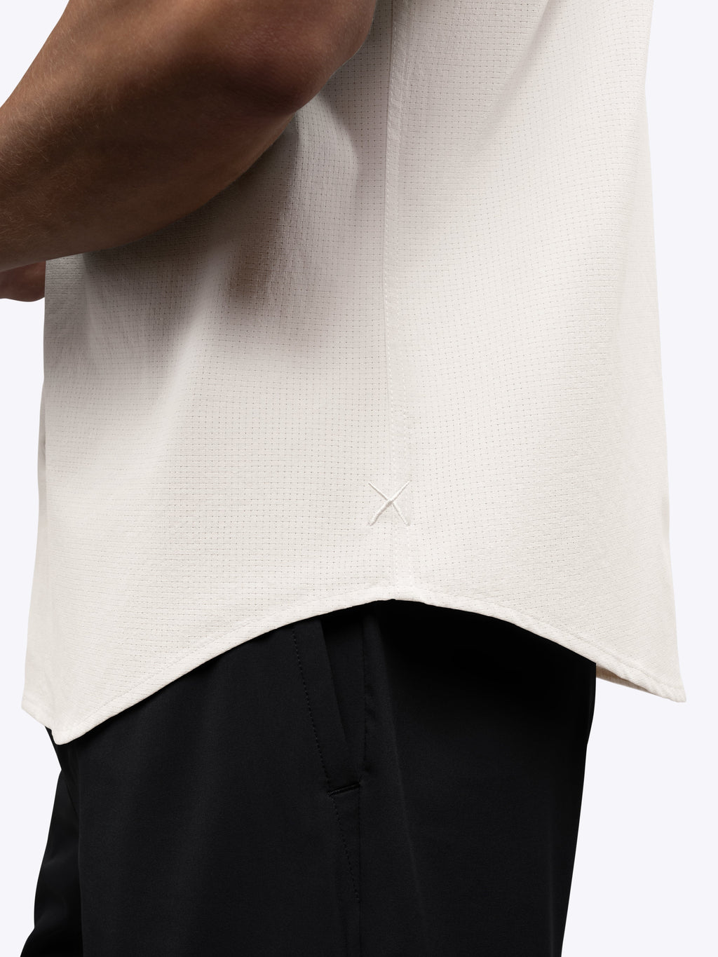Crossover Button Up | Bone Signature Fit