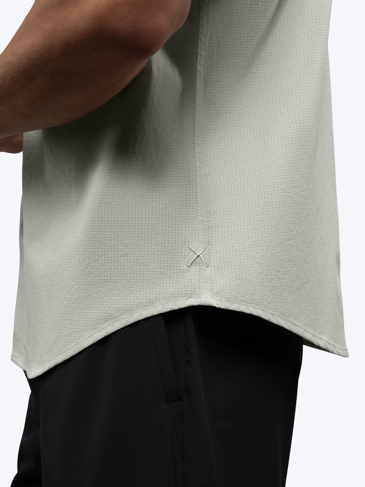 Crossover Button Up | Morning Dove Signature Fit