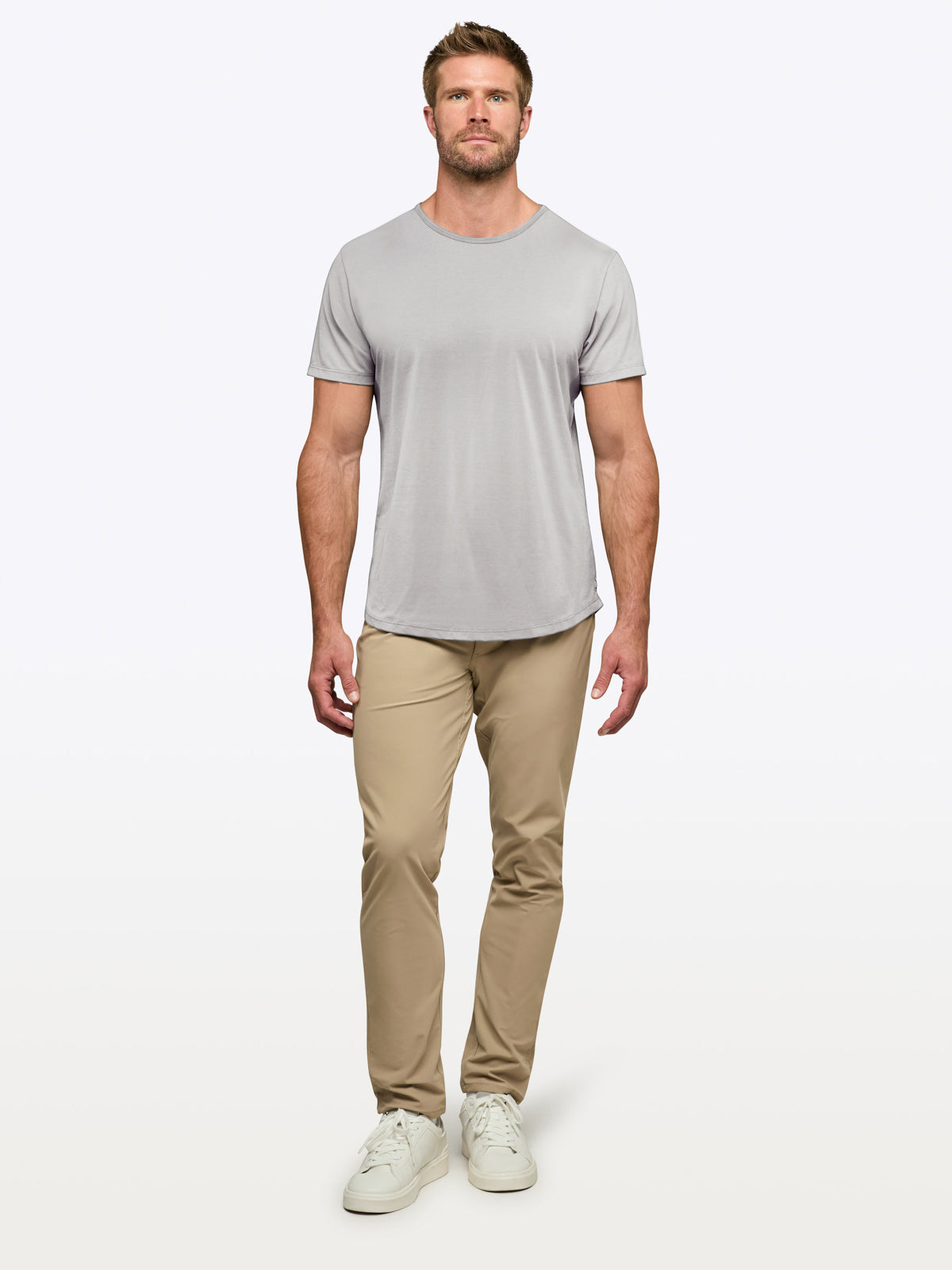 AO Curve-Hem Tee | Dusky Graphite Signature-fit PYCA Pro®