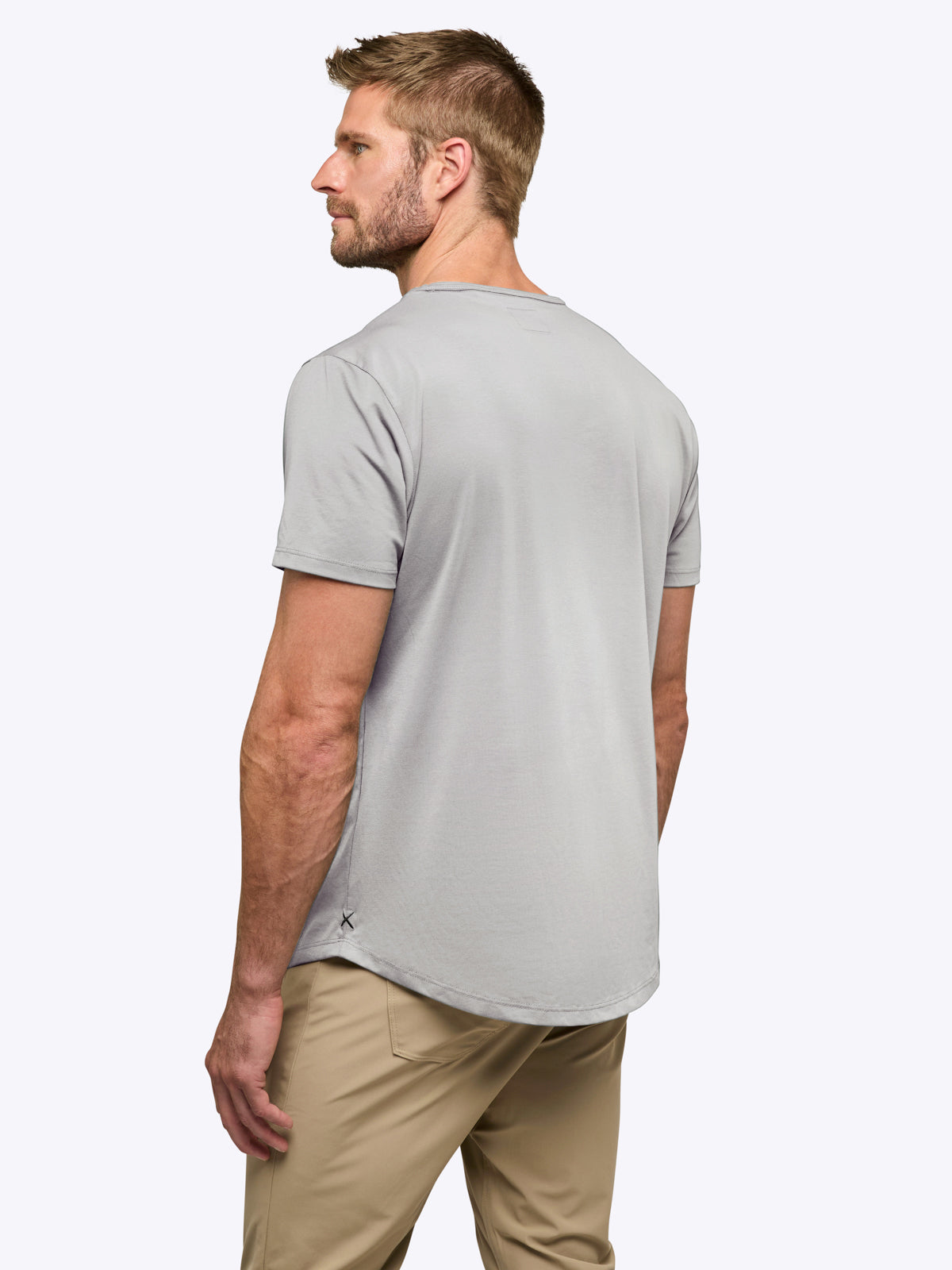 AO Curve-Hem Tee | Dusky Graphite Signature-fit PYCA Pro®