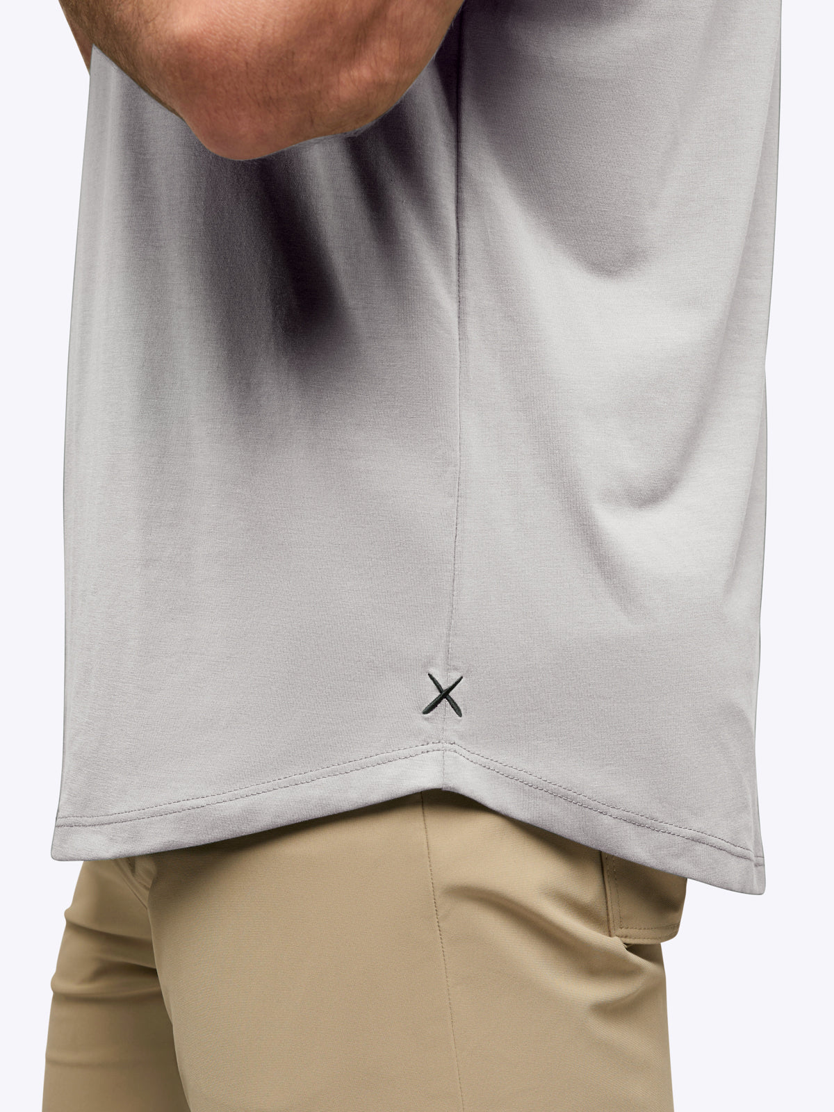 AO Curve-Hem Tee | Dusky Graphite Signature-fit PYCA Pro®