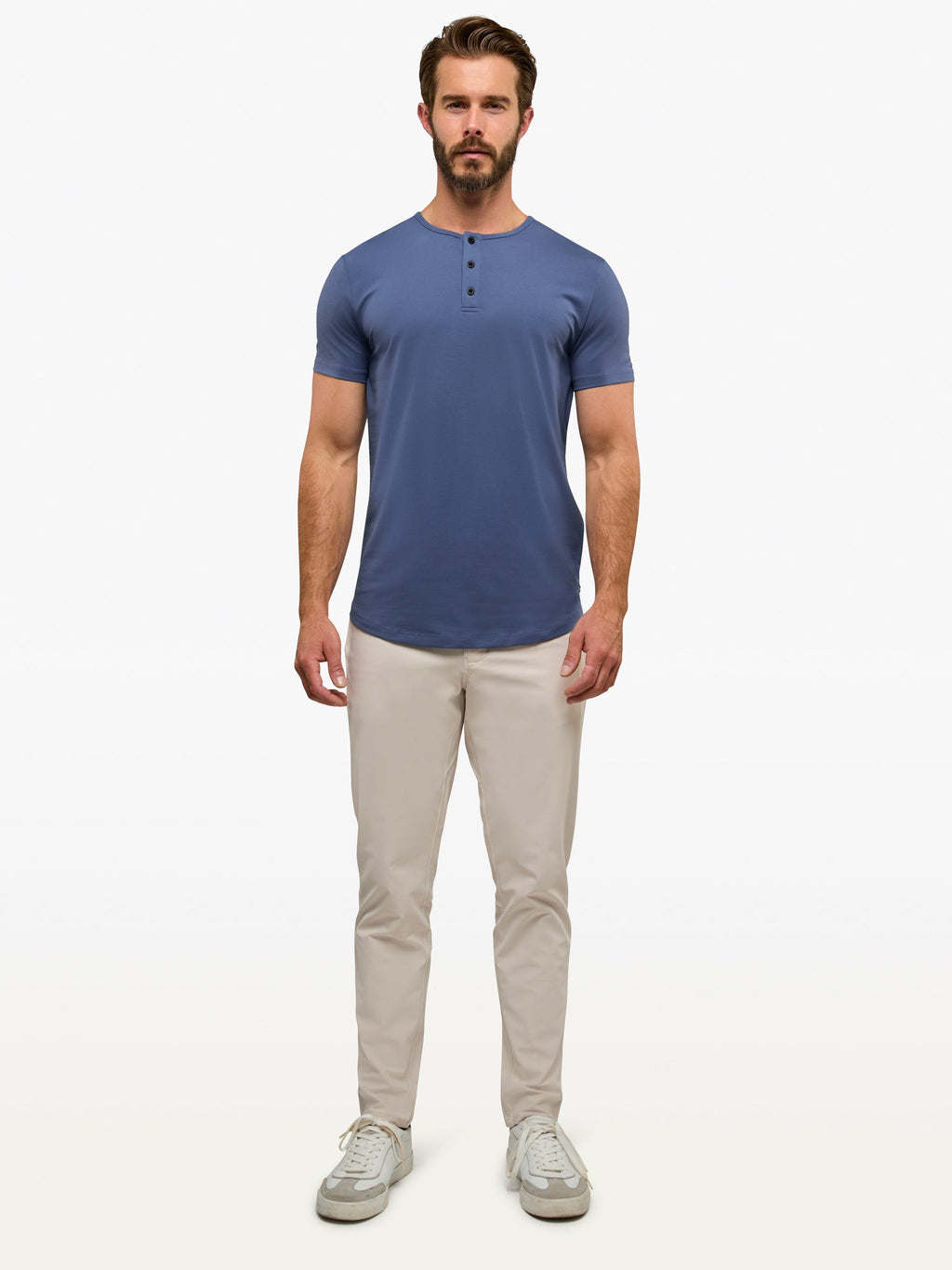 AO Henley Curve-Hem | Dusk Signature-fit PYCA Pro®