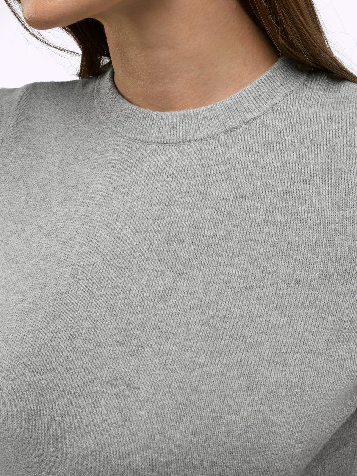 Soho Knit Tee | Heather Grey Form-fitting
