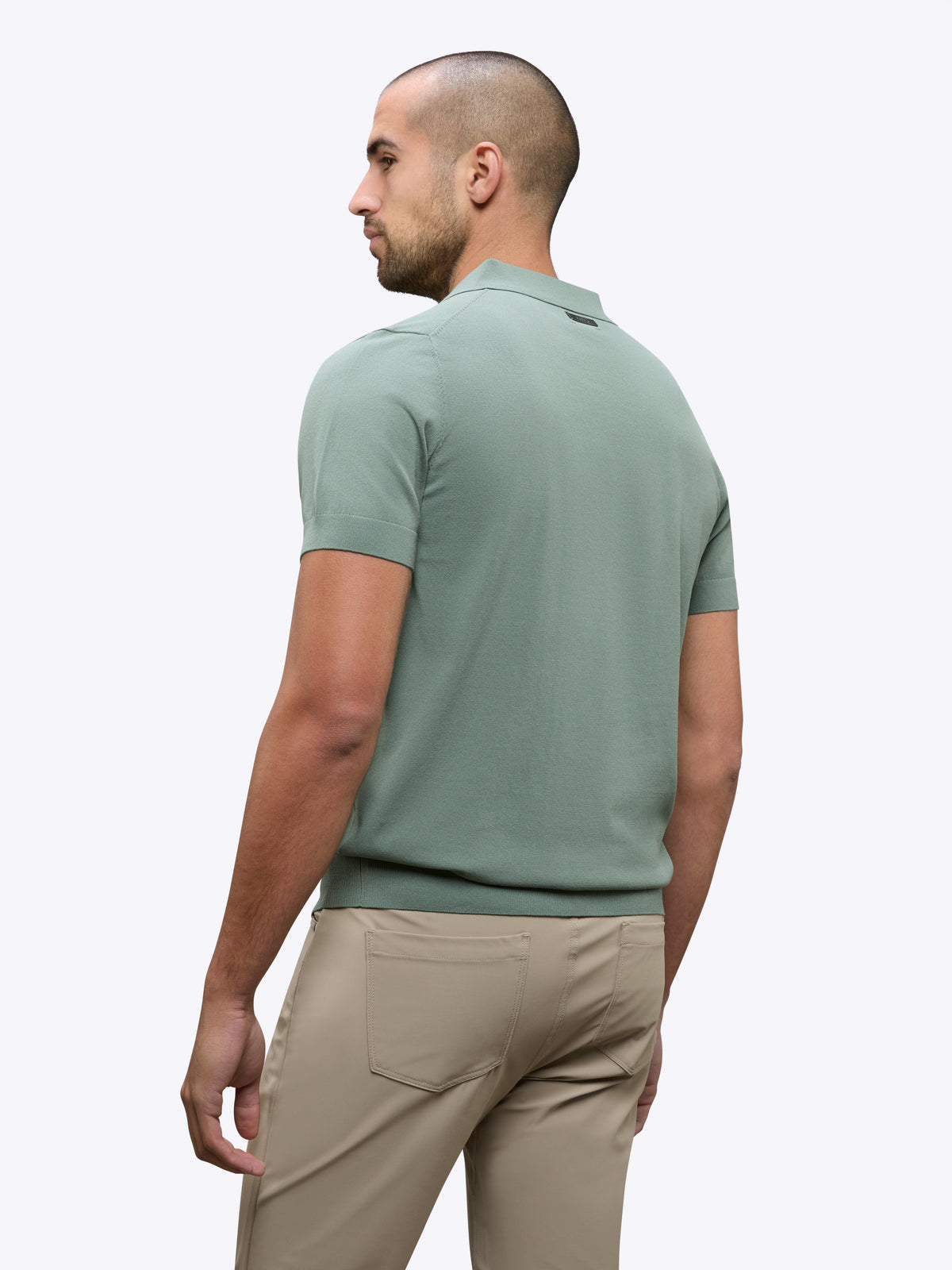 Riviera Knit Polo | Basil Signature-Fit