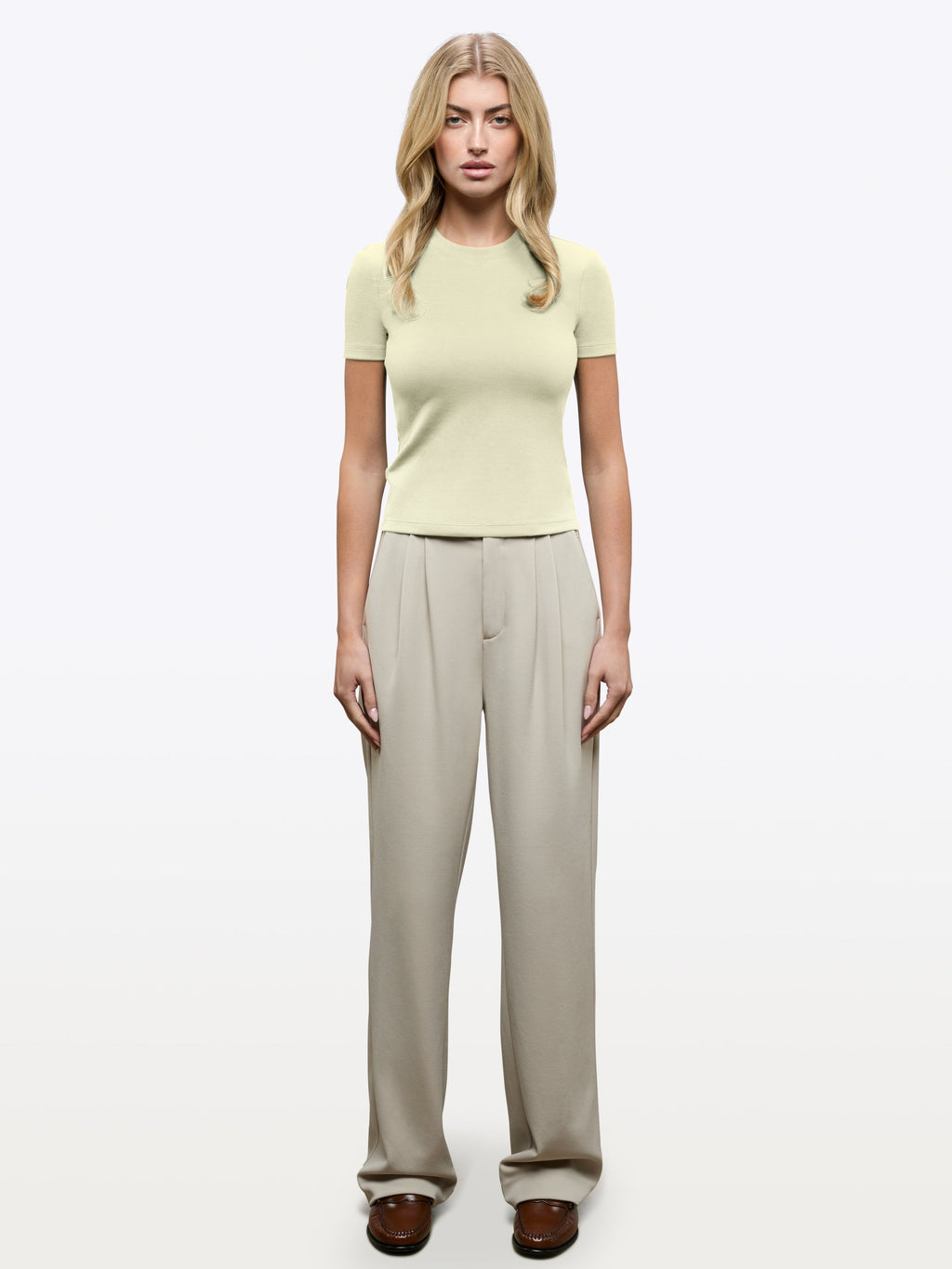 Tomboy Tee | Oyster White Slim-fit Tomboy-Cotton™