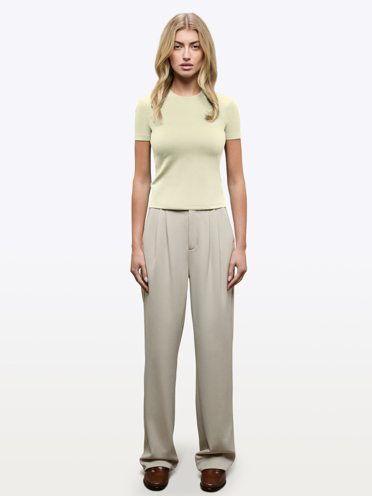 Tomboy Tee | Oyster White Slim-fit Tomboy-Cotton™