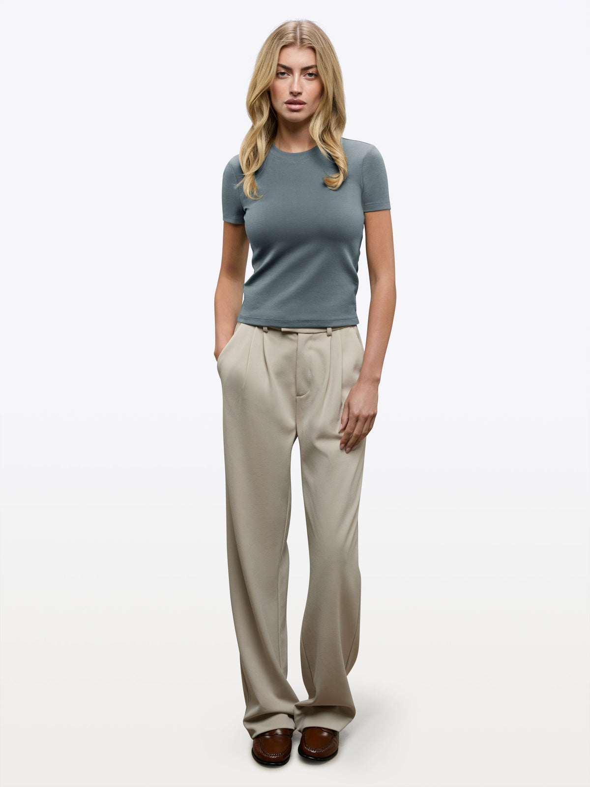Tomboy Tee | Ocean Storm Slim-fit Tomboy-Cotton™
