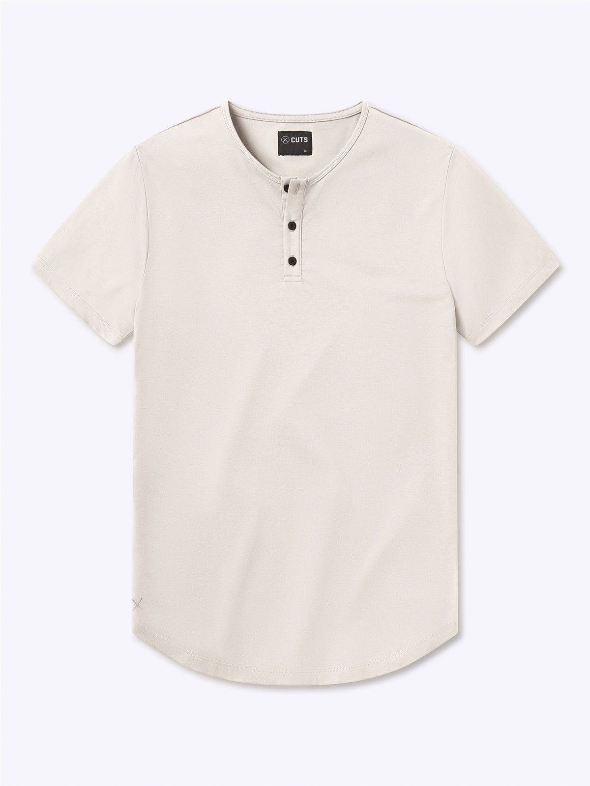 AO Henley Curve-Hem | Eggshell Signature-fit PYCA Pro®