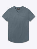 AO V-Neck Curve-Hem Tee | Ocean Storm Signature-fit PYCA Pro®