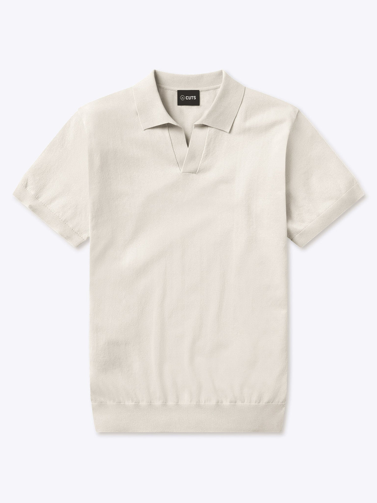 Riviera Knit Polo | Eggshell Signature-Fit