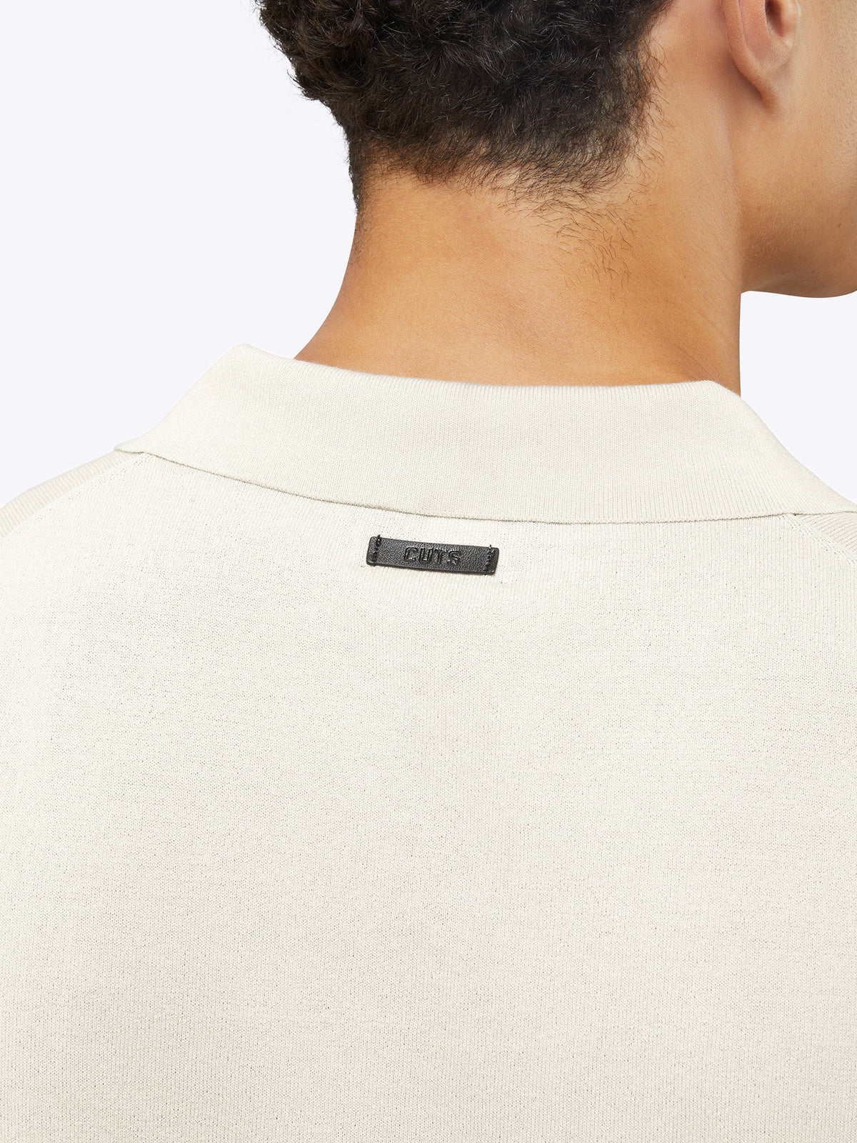 Riviera Knit Polo | Eggshell Signature-Fit