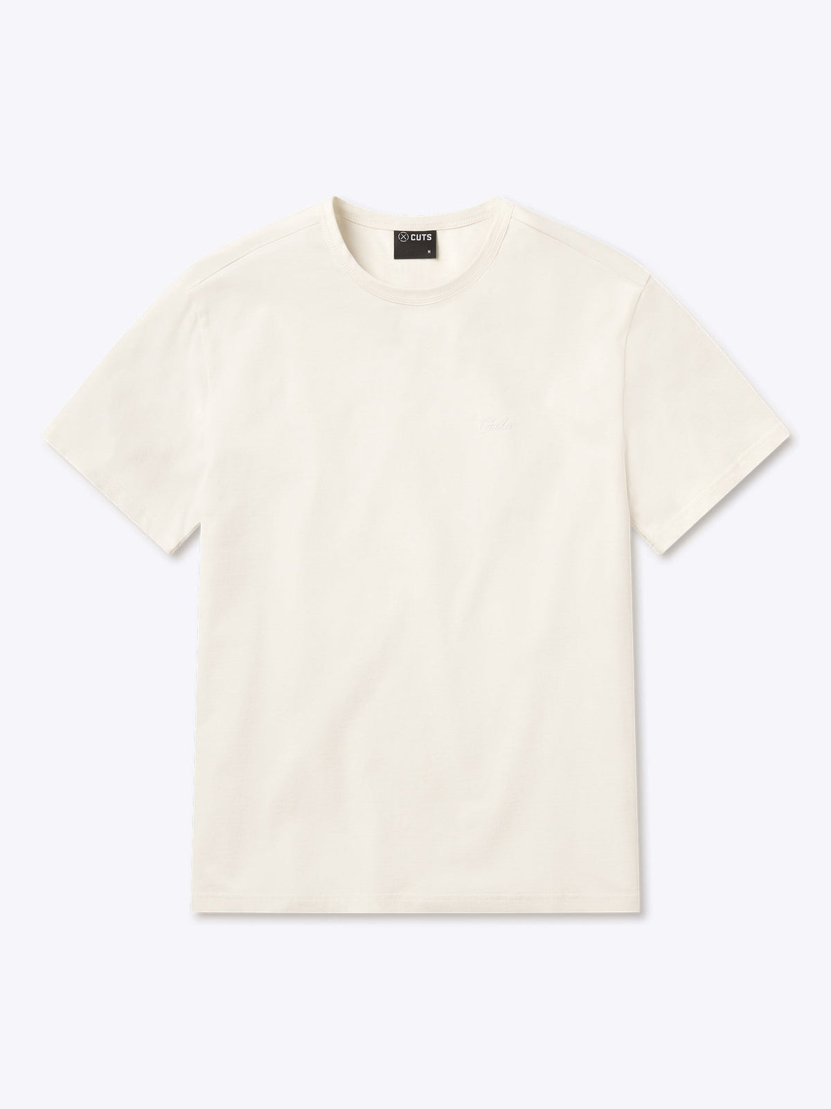 Script Overtime Tee | Eggshell Relaxed-Fit