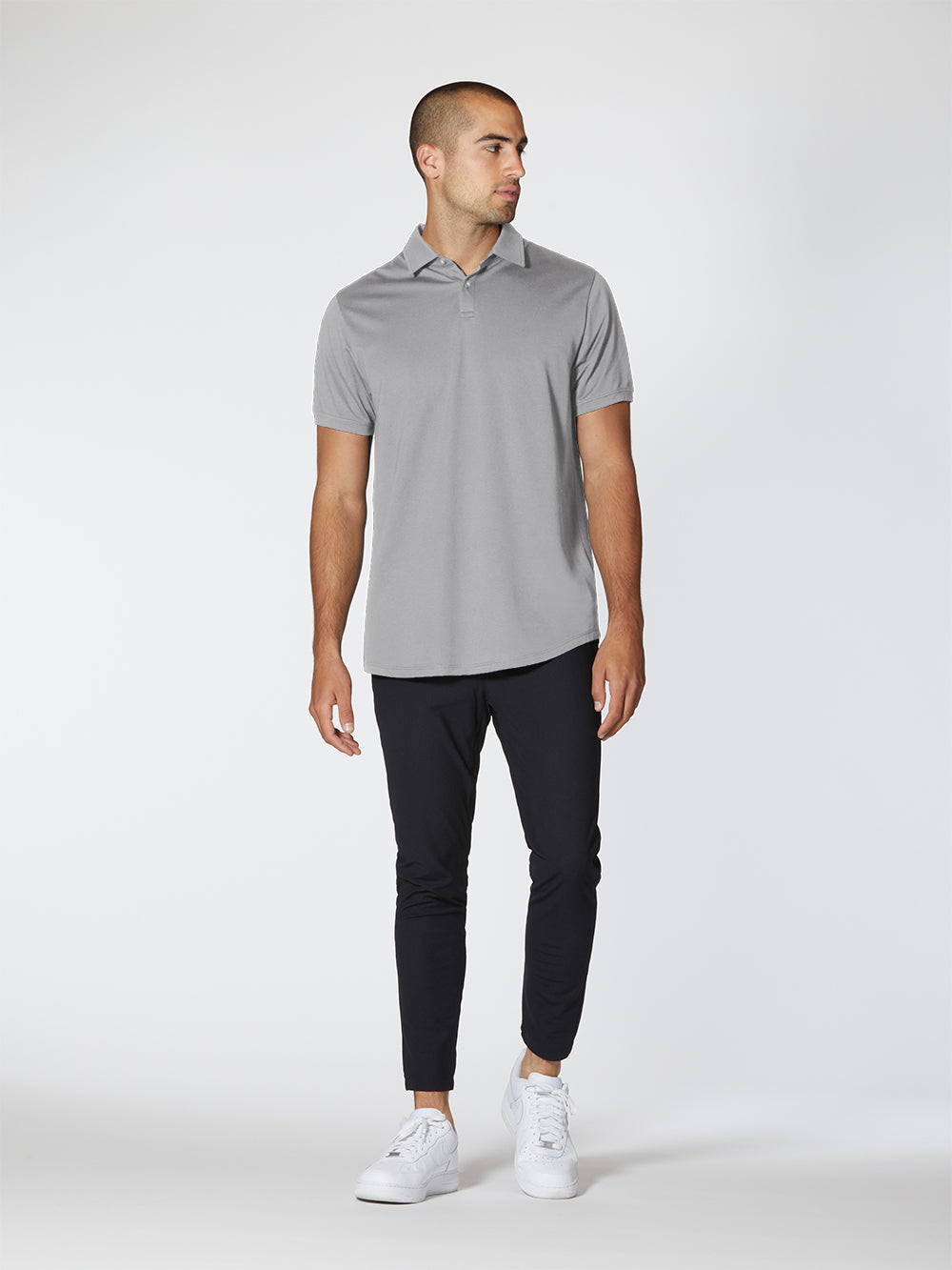 Universal COZ Polo | Granite Classic-fit Pima Cotton Blend