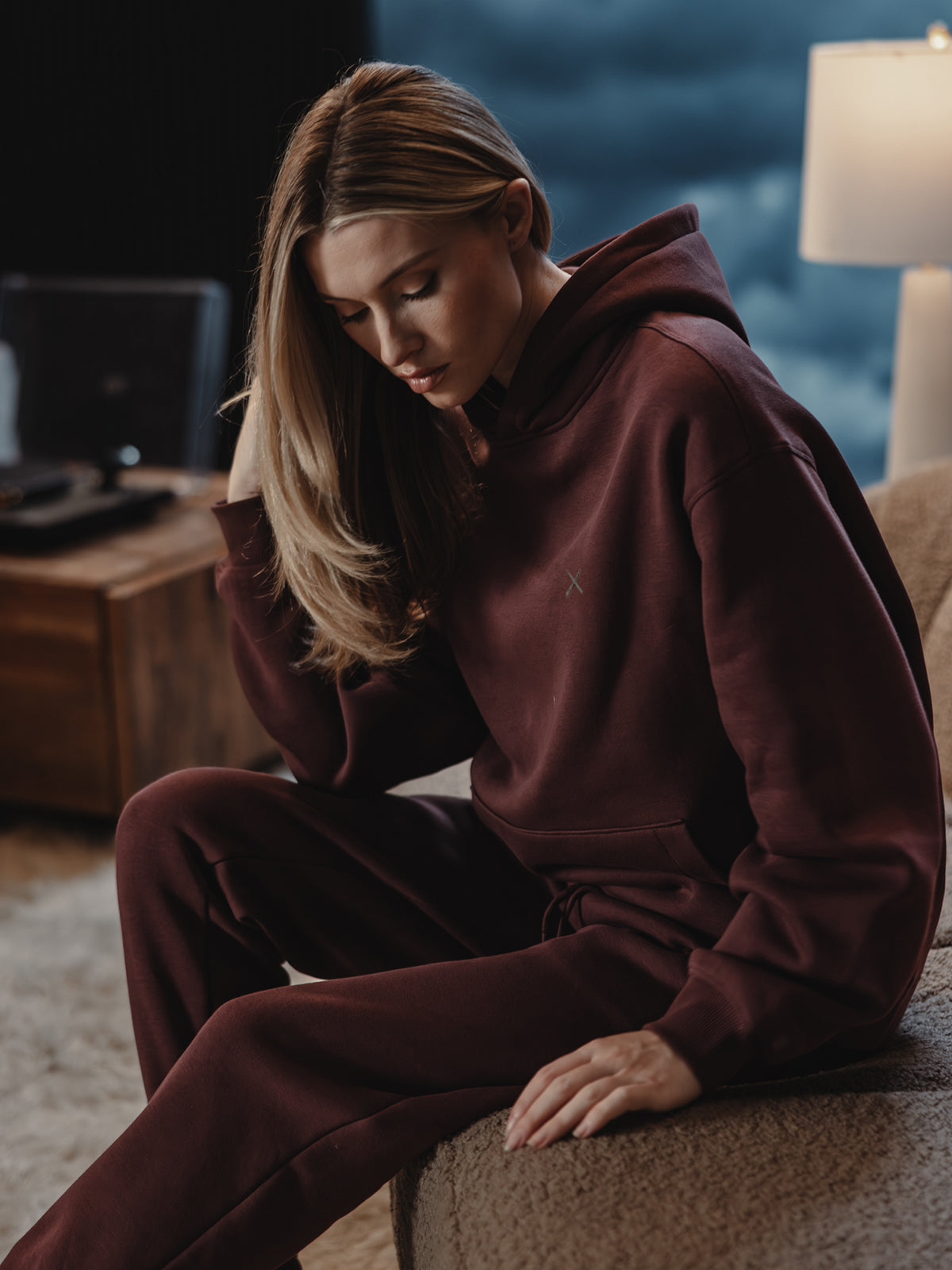 Divine Fleece Hoodie | Currant Classic-fit