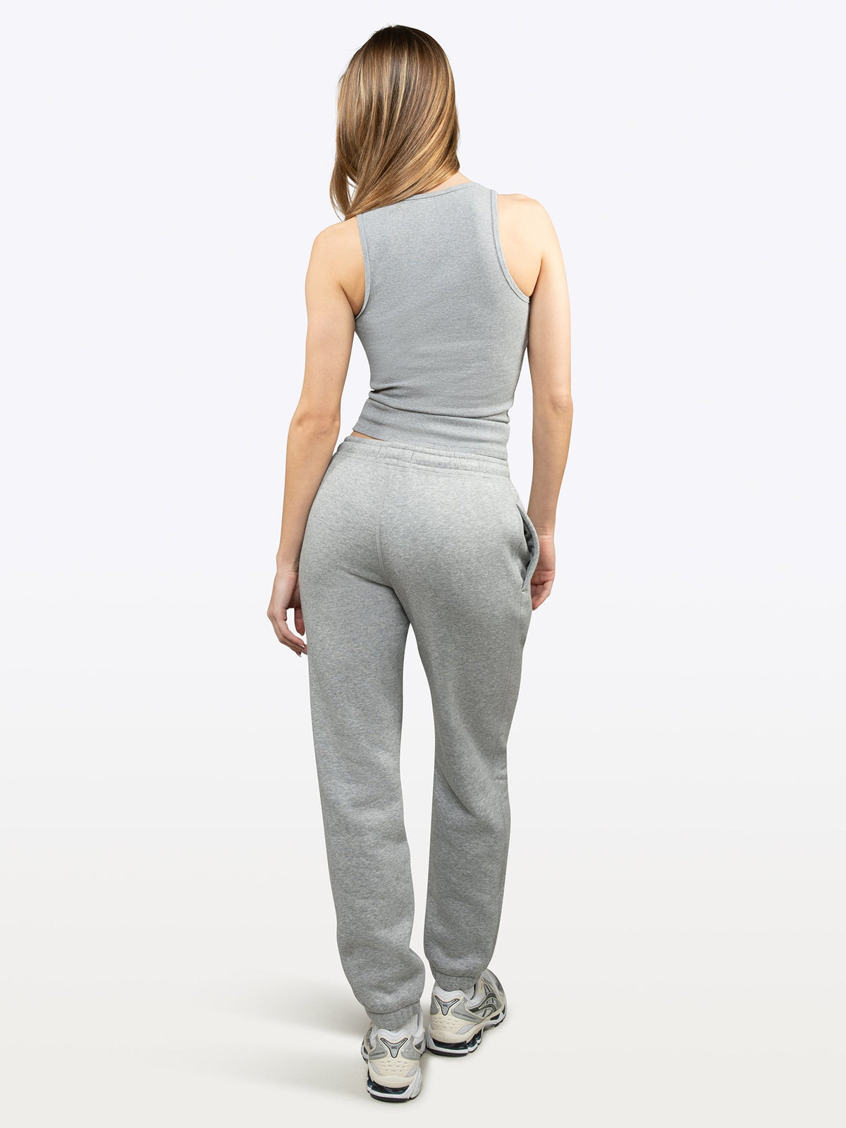 Essential Rib Tank | Heather Grey Form-Fitting