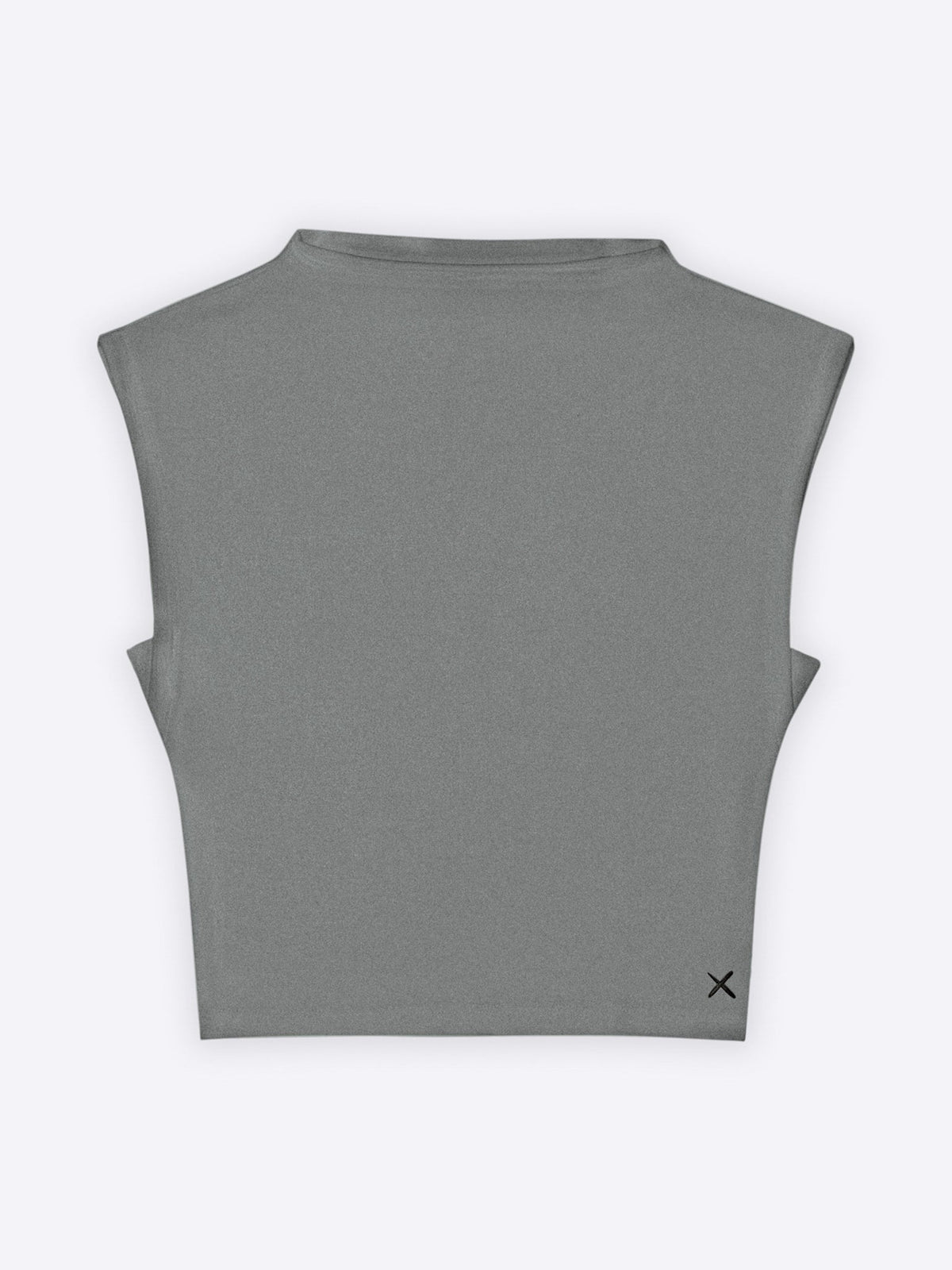 Sleeveless Tomboy Tee | Heather Grey Slim-fit Tomboy-Cotton™