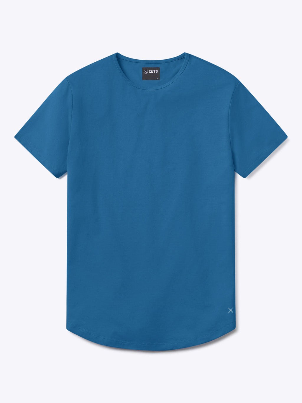 AO Curve-Hem Tee | Hudson Blue Signature-fit PYCA Pro®