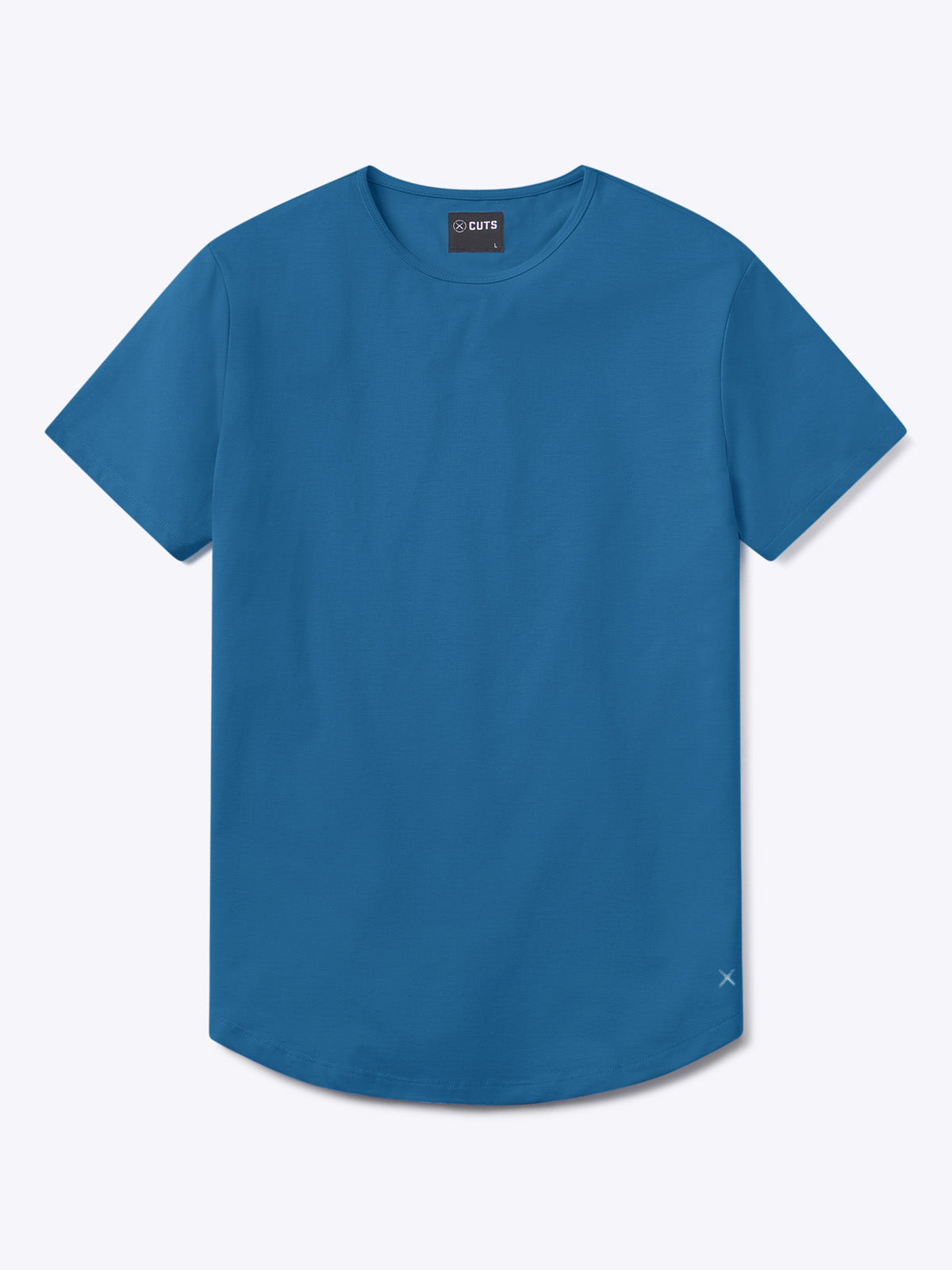 AO Curve-Hem Tee | Hudson Blue Signature-fit PYCA Pro®