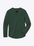 AO Long Sleeve Henley Curve-Hem | Hunter Signature-Fit PYCA Pro®