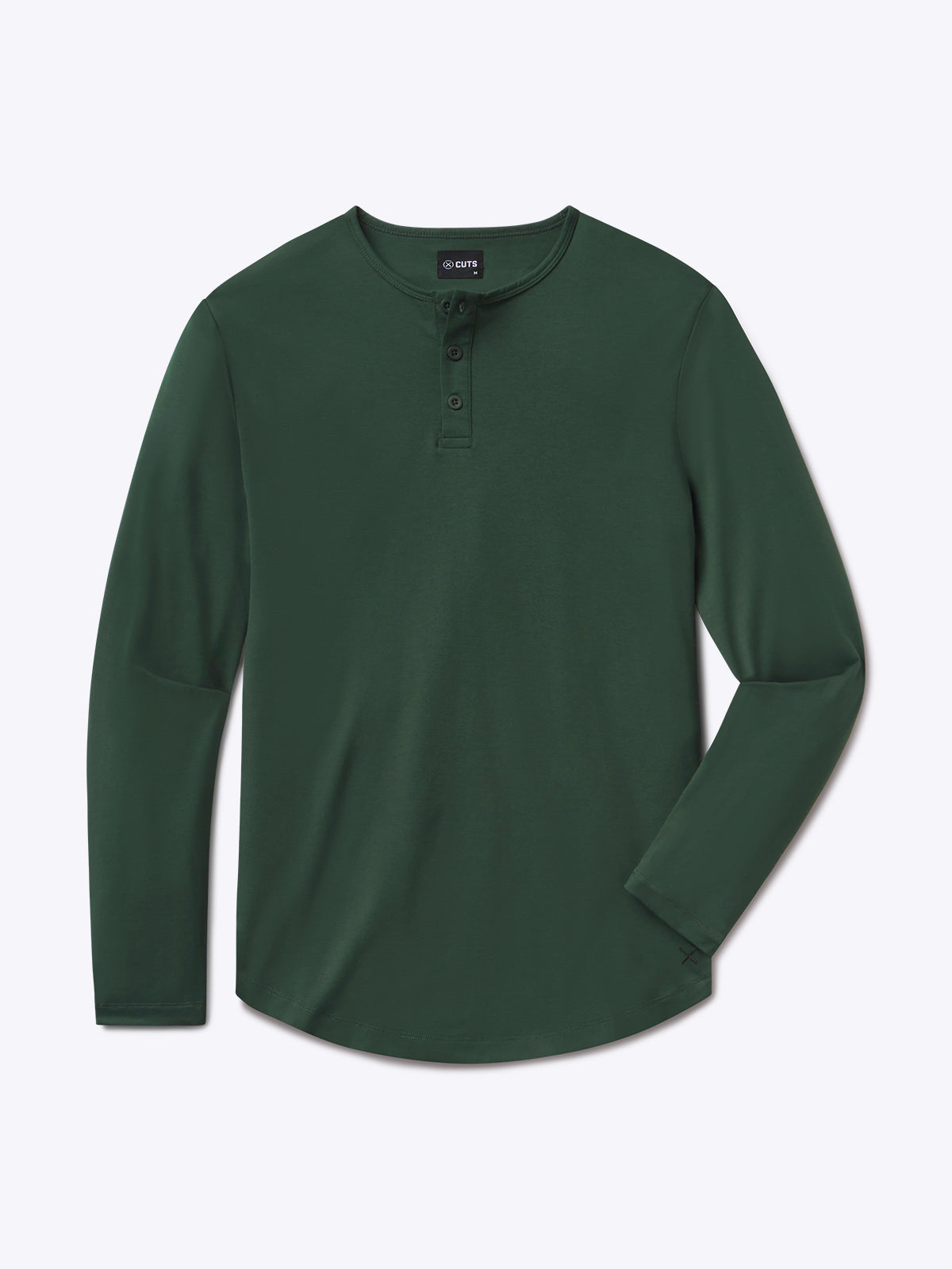 AO Long Sleeve Henley Curve-Hem | Hunter Signature-Fit PYCA Pro®