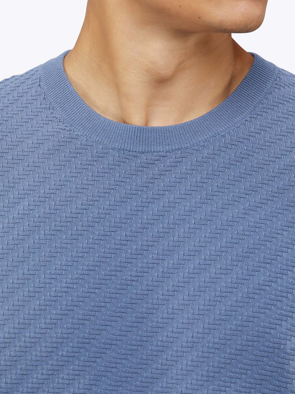 Riviera Knit Textured Tee | Hydrogen Signature-Fit