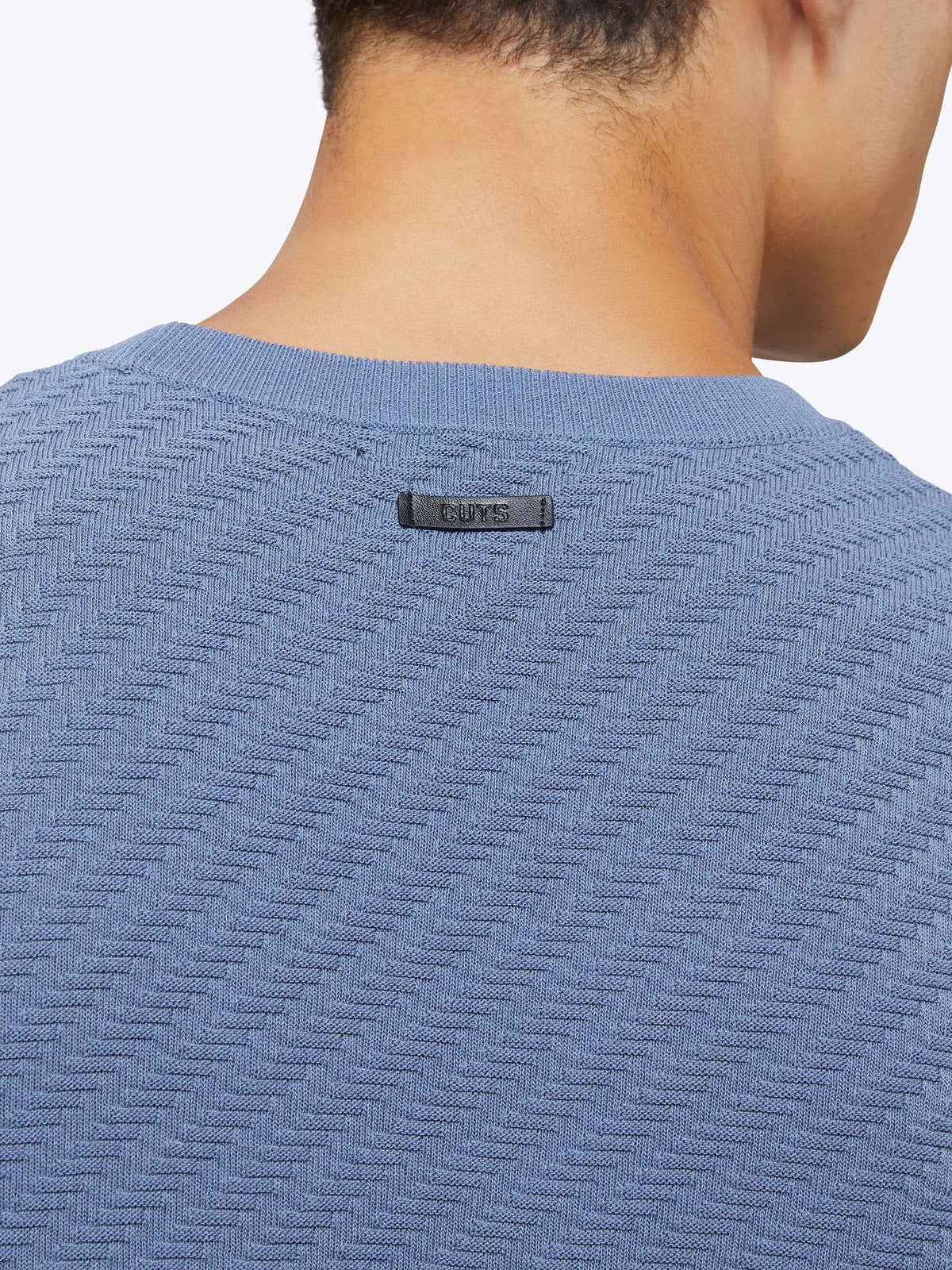 Riviera Knit Textured Tee | Hydrogen Signature-Fit