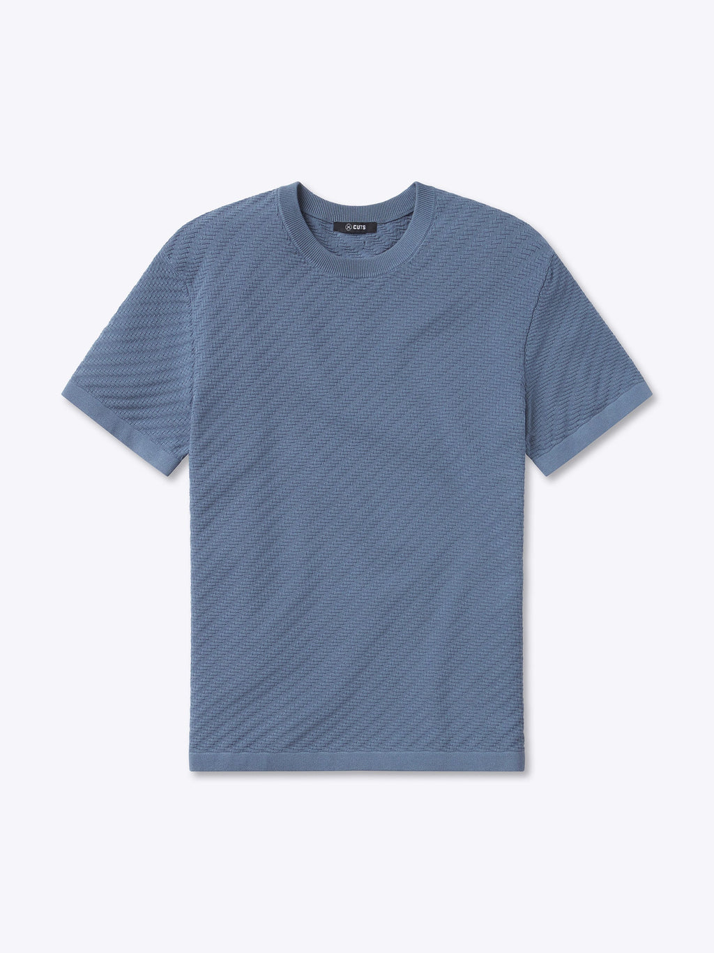 Riviera Knit Textured Tee | Hydrogen Signature-Fit