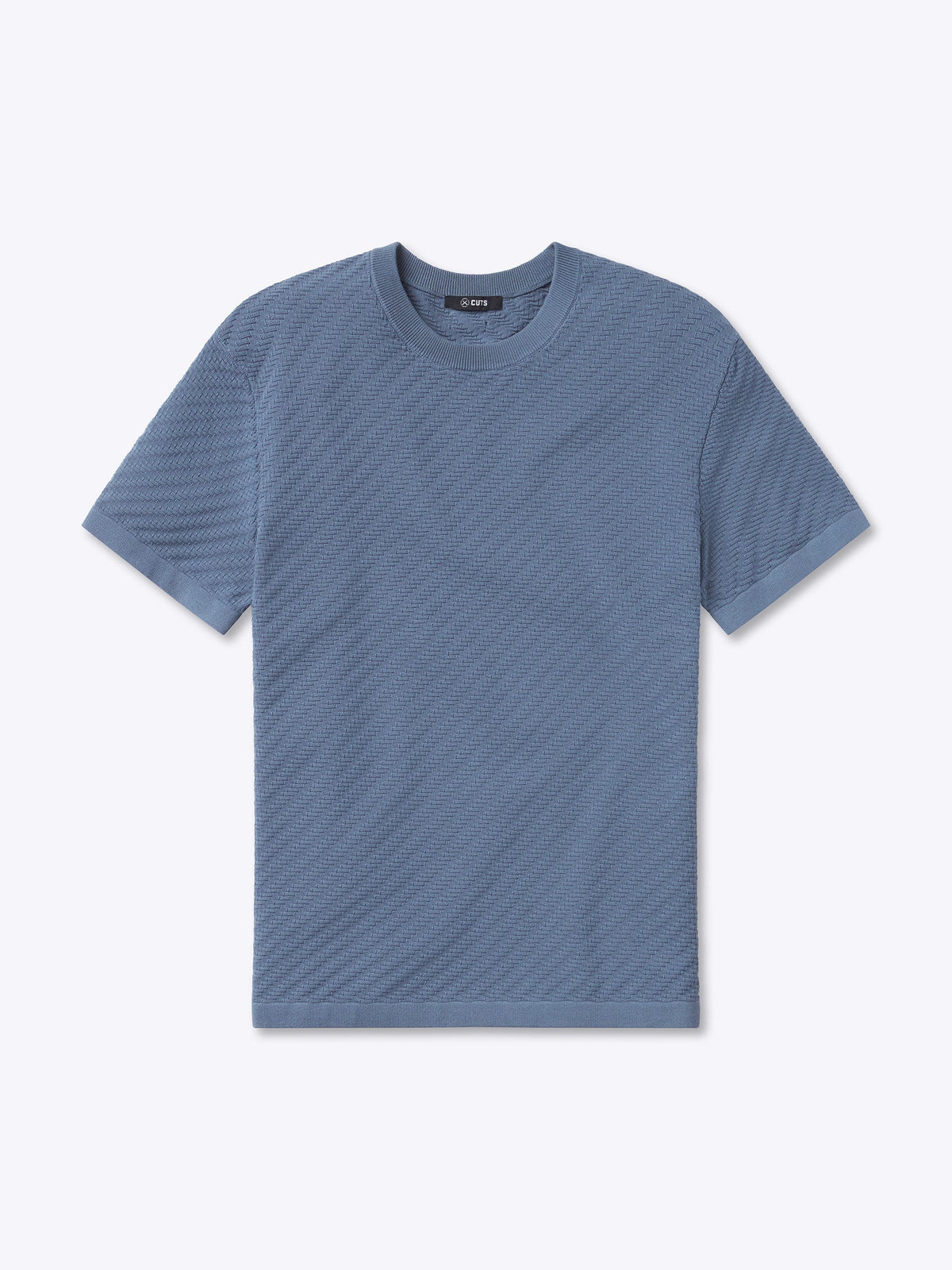 Riviera Knit Textured Tee | Hydrogen Signature-Fit