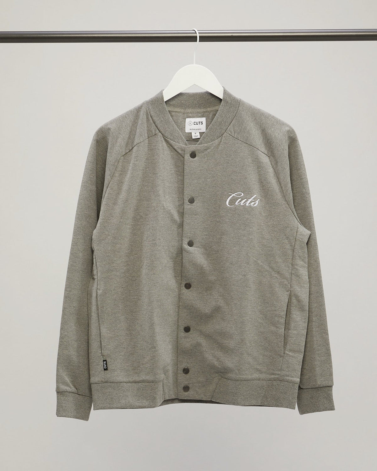 Hyperloop Bomber - Embroidered | Heather Grey Signature-fit Hyperloop