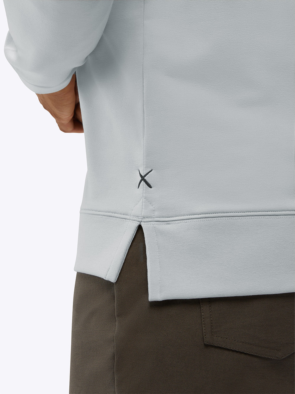 Hyperloop Pullover Split-Hem | Ice Signature-fit
