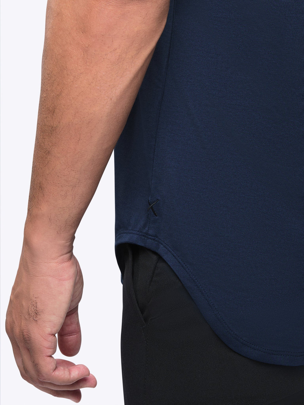 AO Elongated Tee | Iron Navy Signature-fit PYCA Pro®