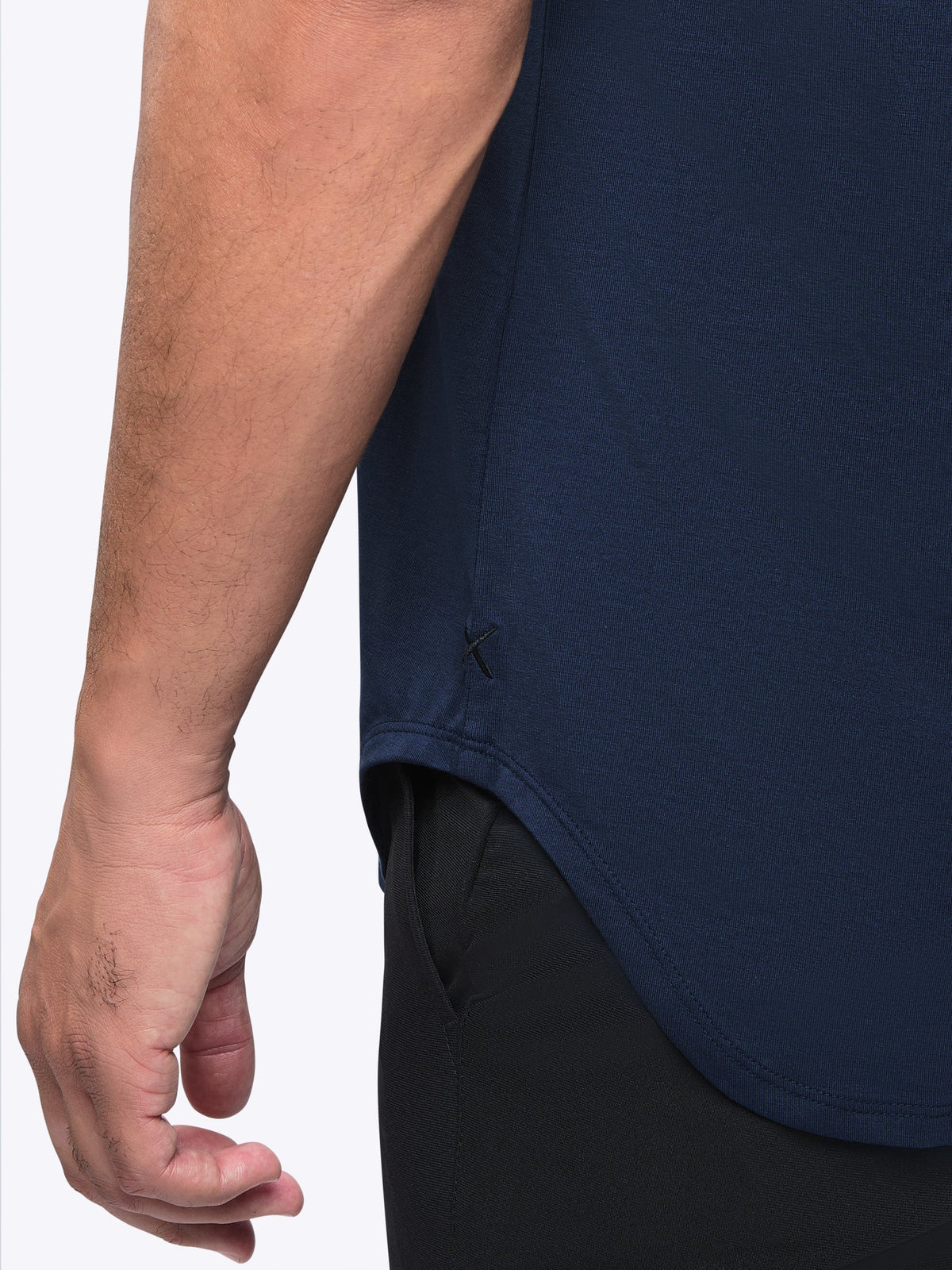 AO Elongated Tee | Iron Navy Signature-fit PYCA Pro®