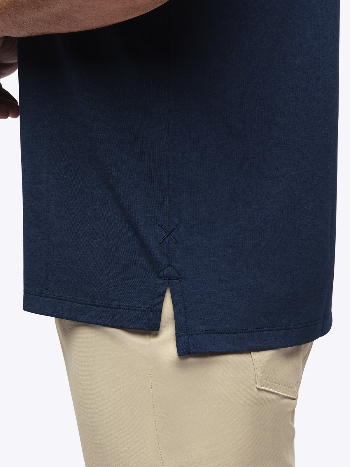 AO Split-Hem Tee | Iron Navy Signature-fit PYCA Pro®