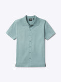 Riviera Knit Button Up | Isle Blue Signature-Fit