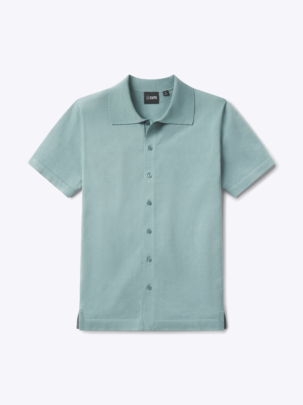 Riviera Knit Button Up | Isle Blue Signature-Fit