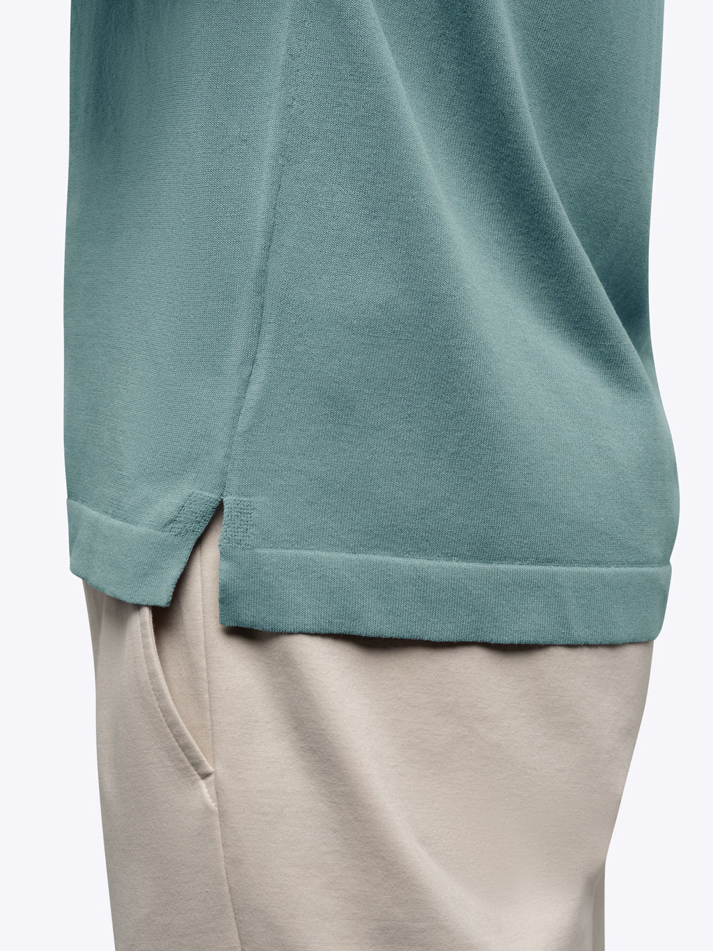 Riviera Knit Button Up | Isle Blue Signature-Fit