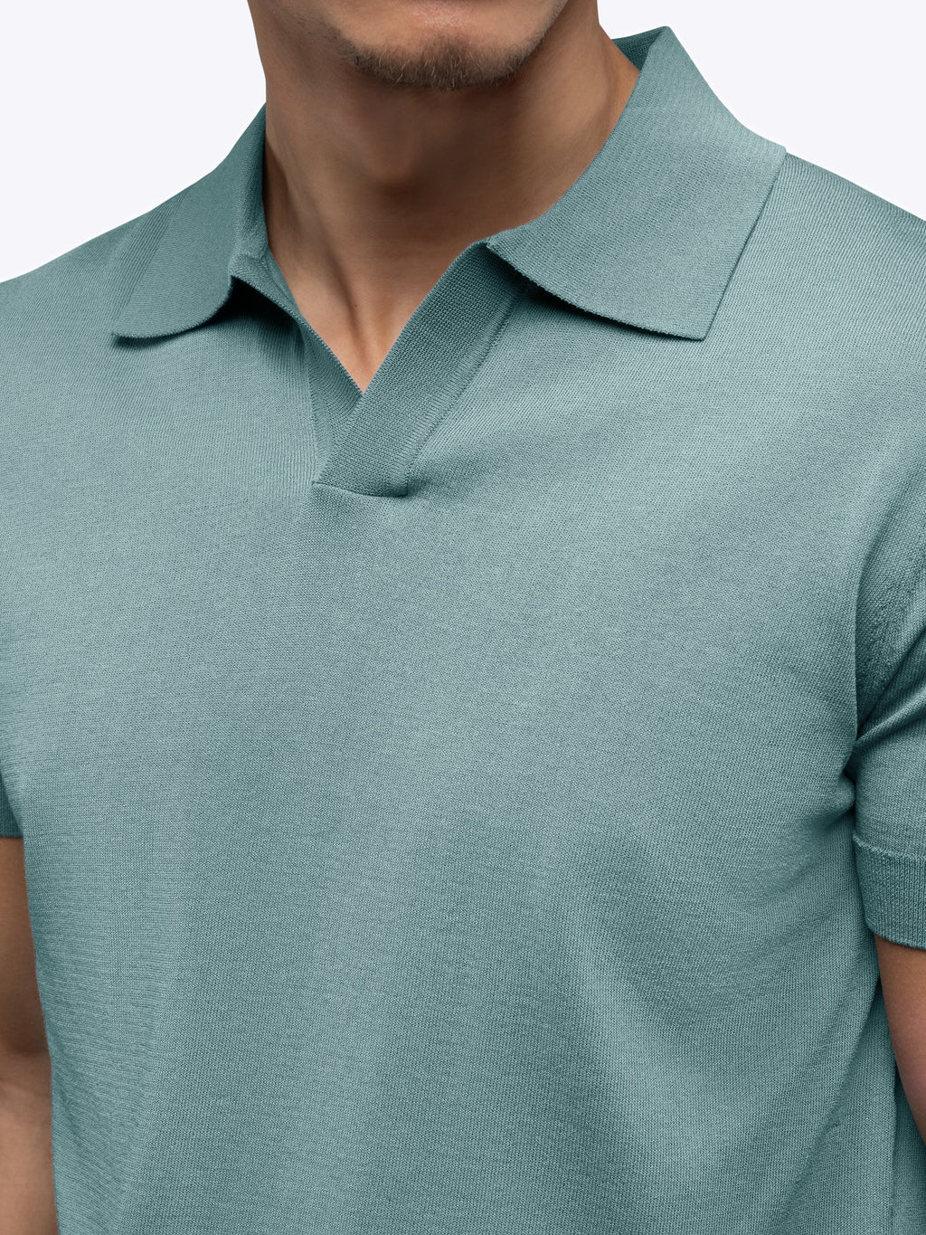 Riviera Knit Polo | Isle Blue Signature-Fit