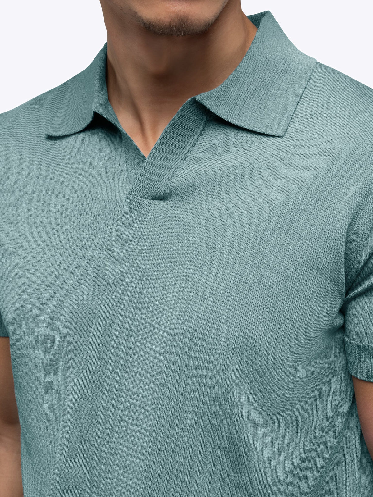 Riviera Knit Polo | Isle Blue Signature-Fit